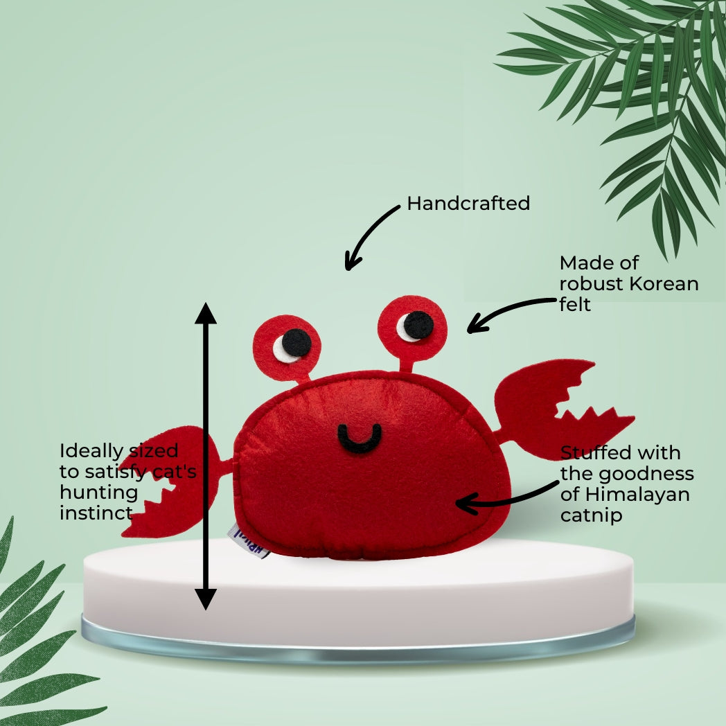 HRIKU KEKDA (Crab) Catnip Toy for Cats.