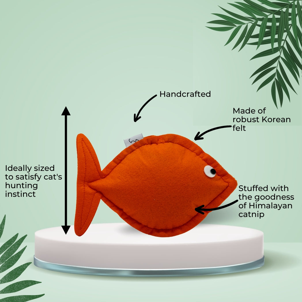 HRIKU MEEN (Fish) Catnip Toy for Cats.