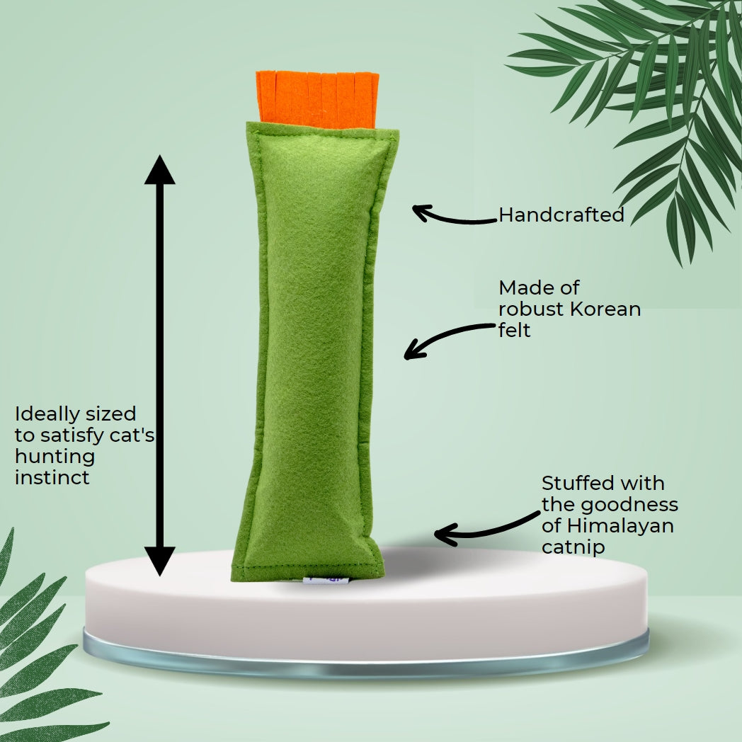 HRIKU Catnip Kicker Toy (Green)