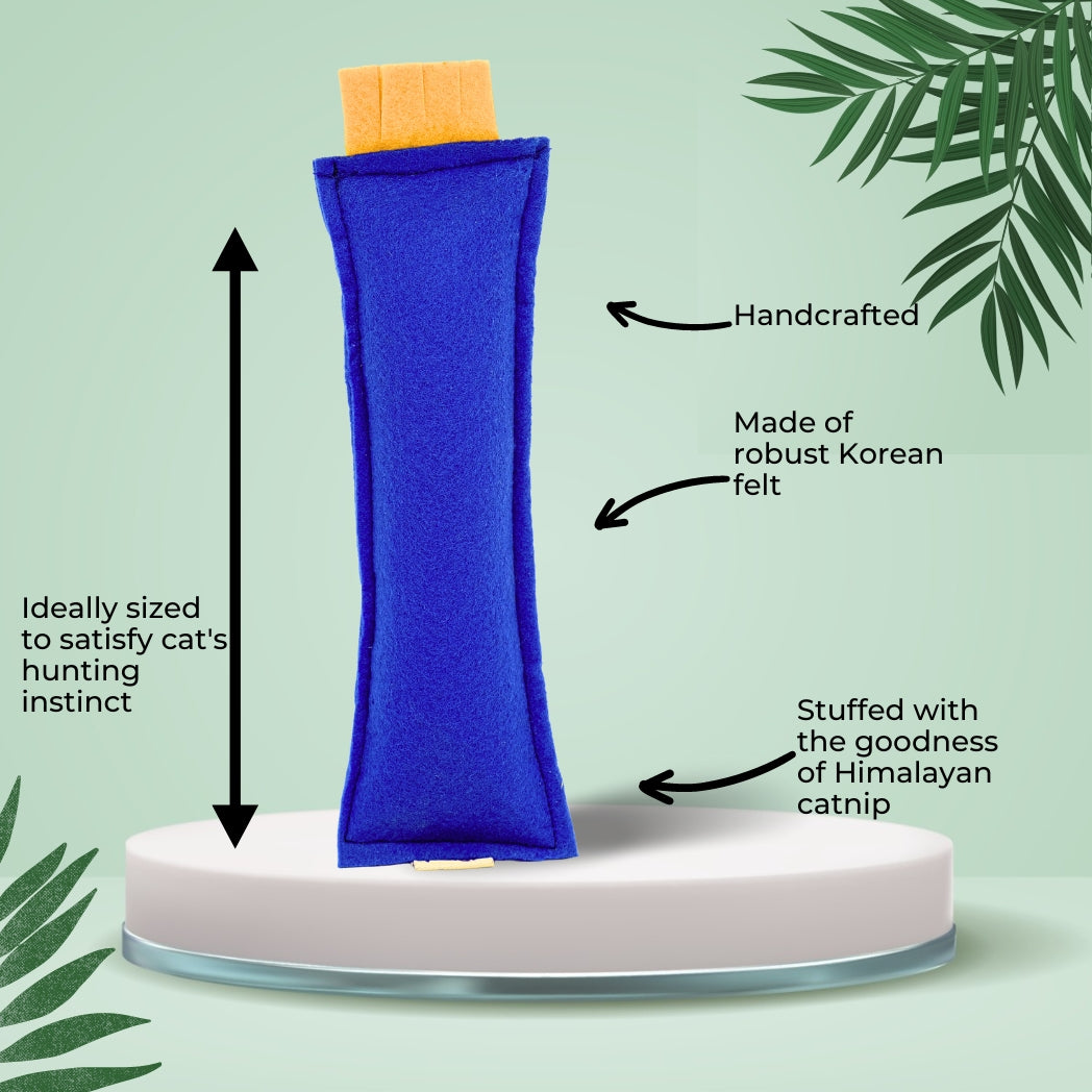 HRIKU Catnip Kicker Toy (Indigo)