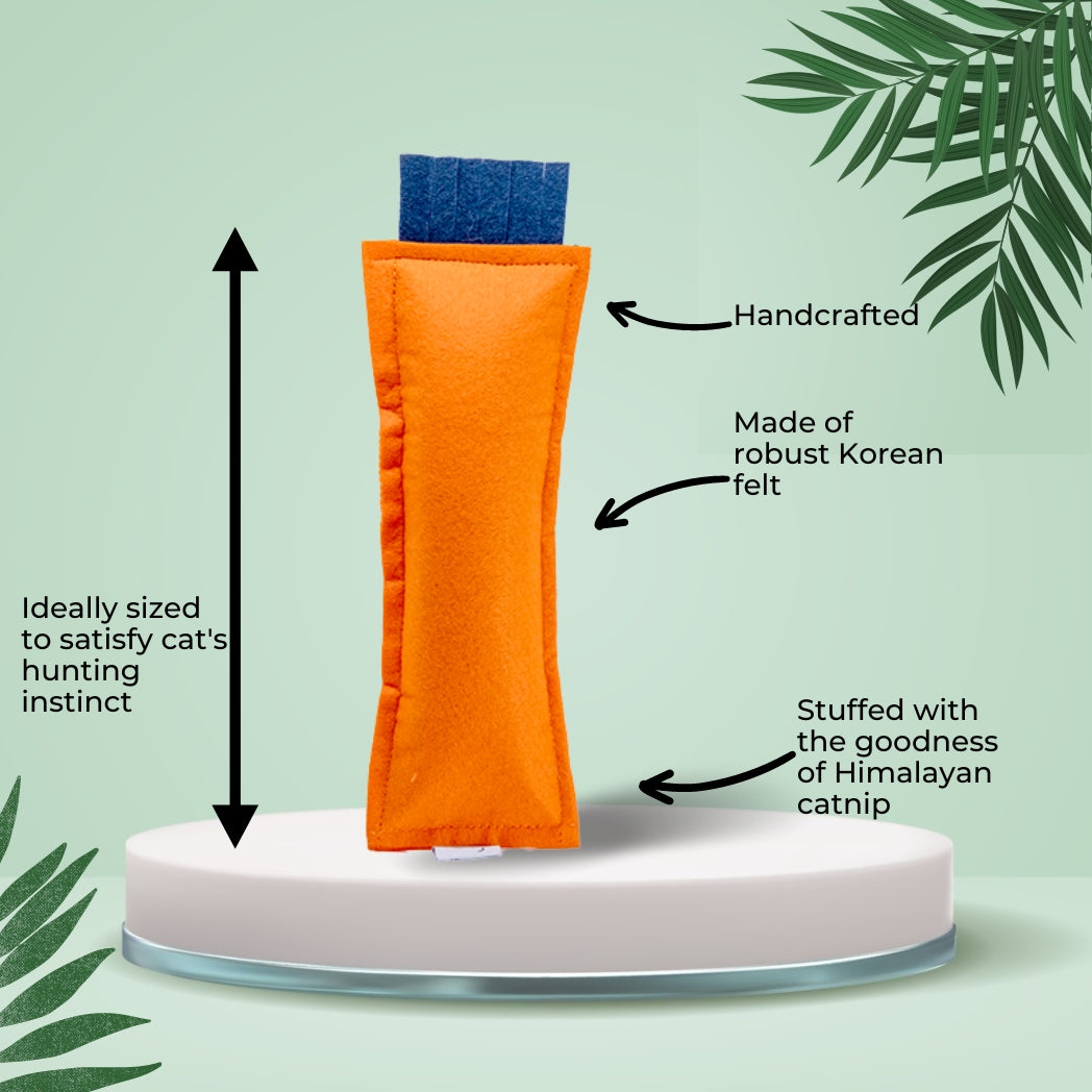 HRIKU Catnip Kicker Toy (Orange)