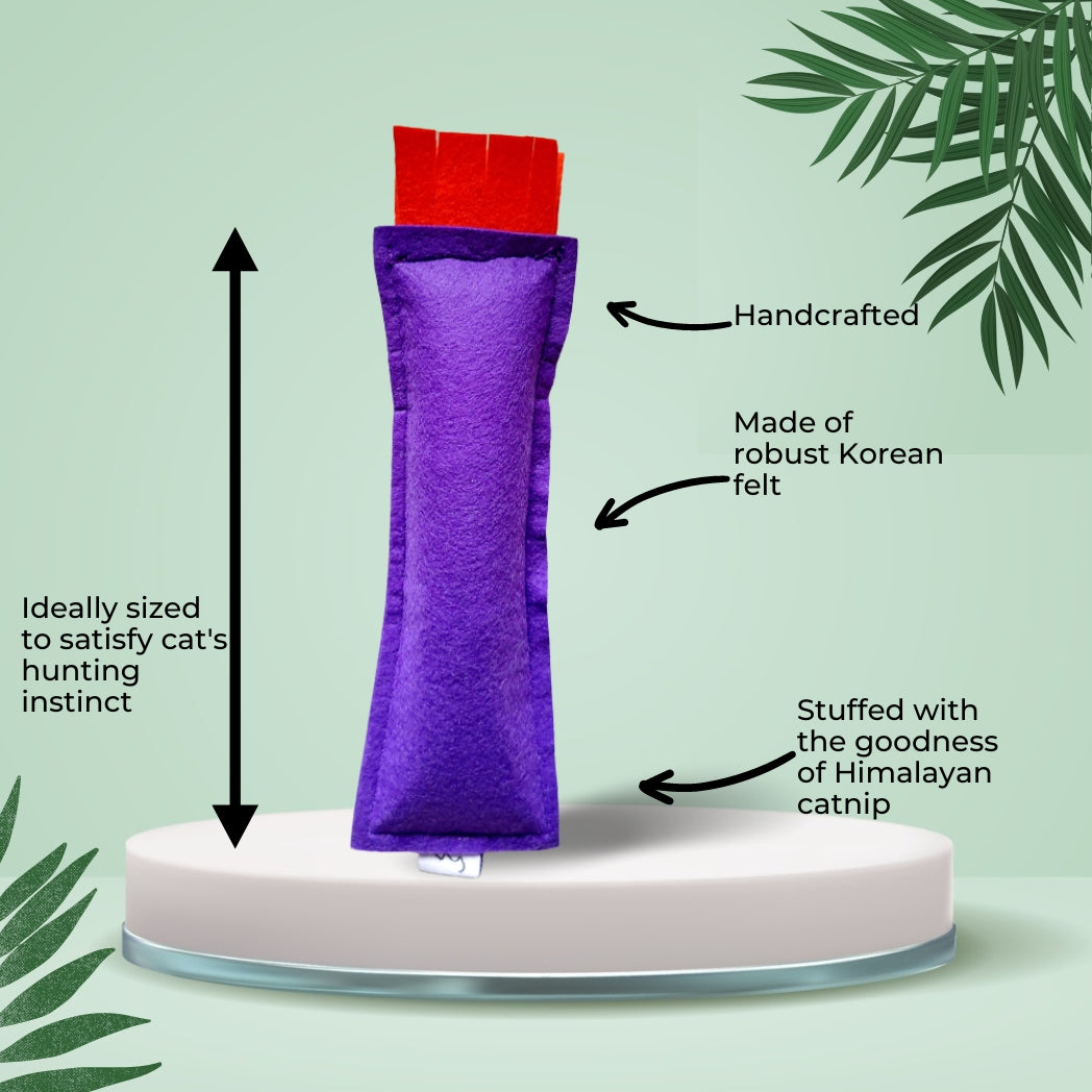 HRIKU Catnip Kicker Toy (Purple)