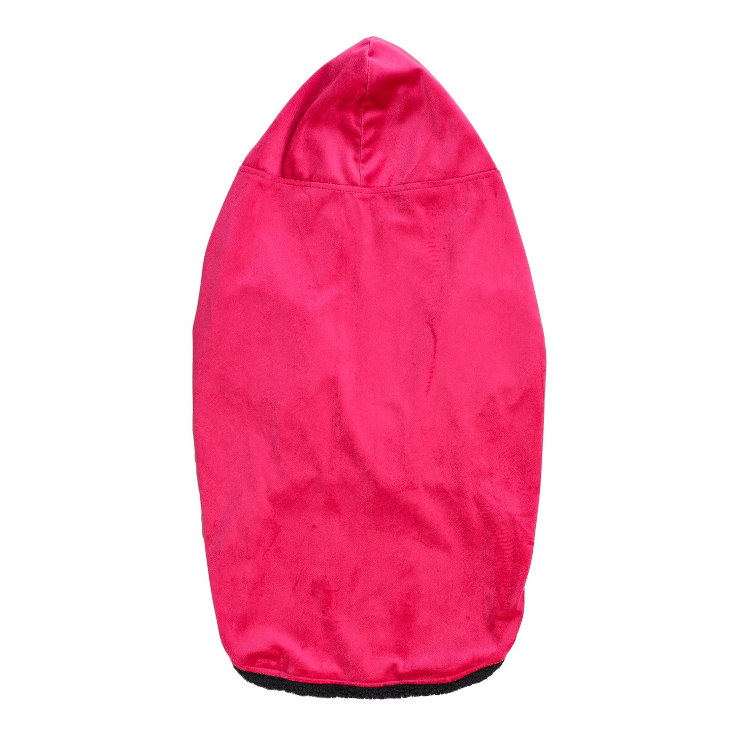 Pink Velvet Hoodie Dog With Fur