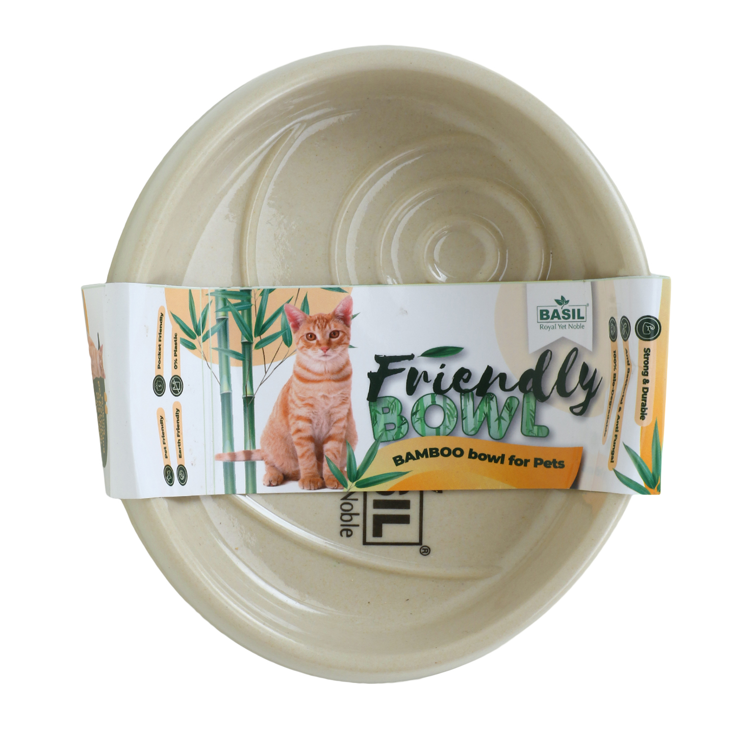 BASIL Bamboo Bowl for Cats