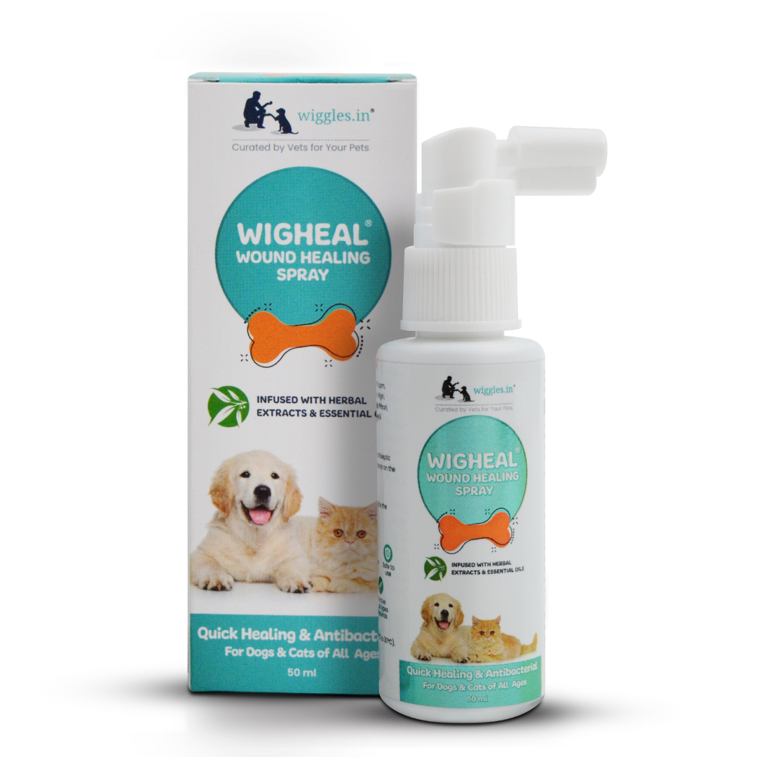 Wigheal Wound Healing Spray for Dogs & Cats - 50 ml
