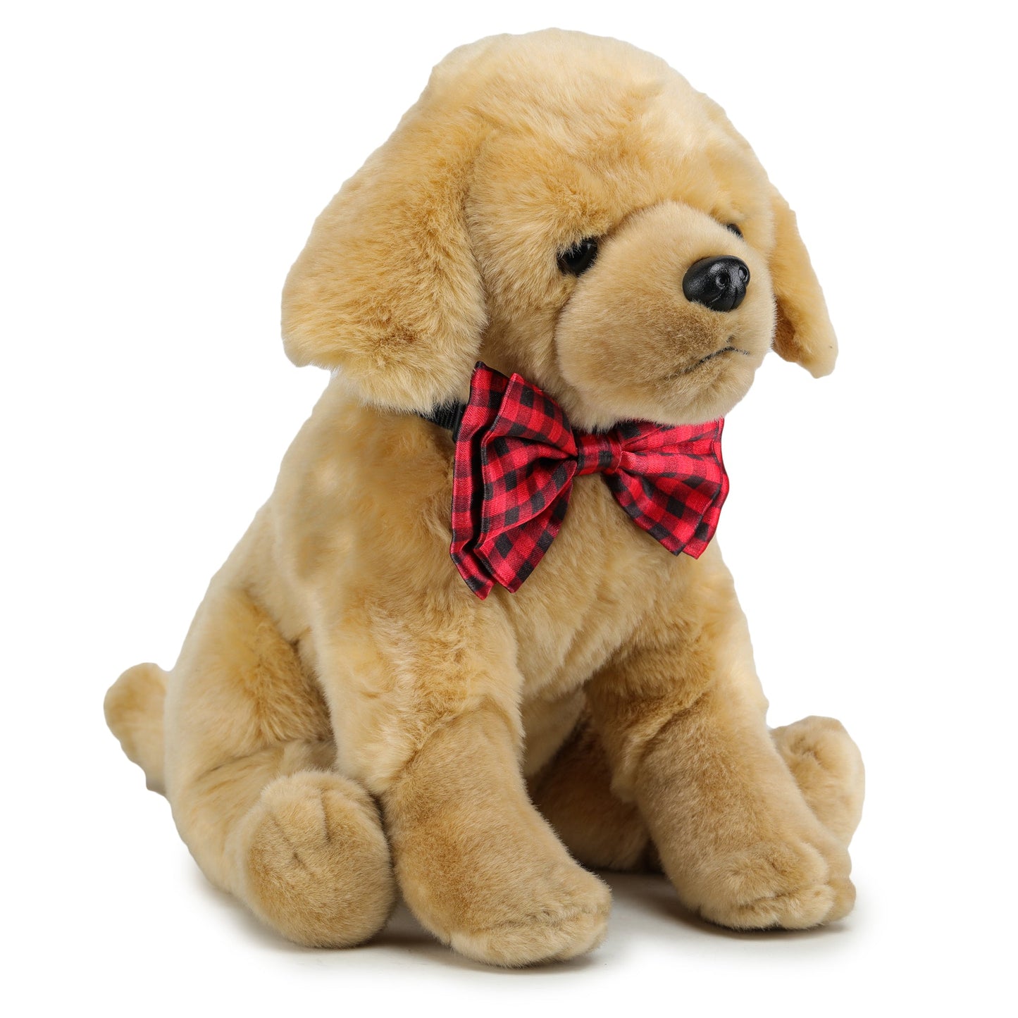 Red Plaid Bow Tie