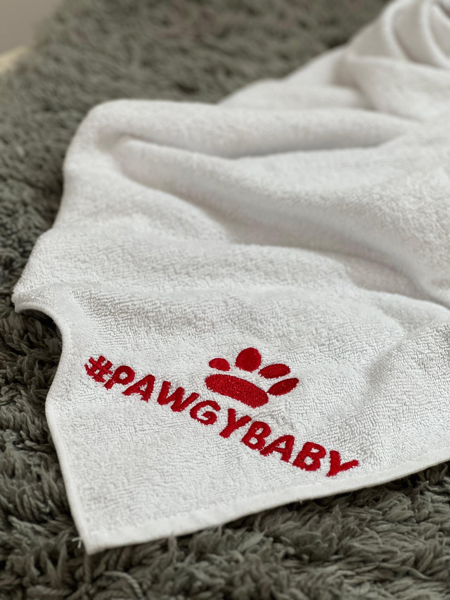 Pet Towel: White