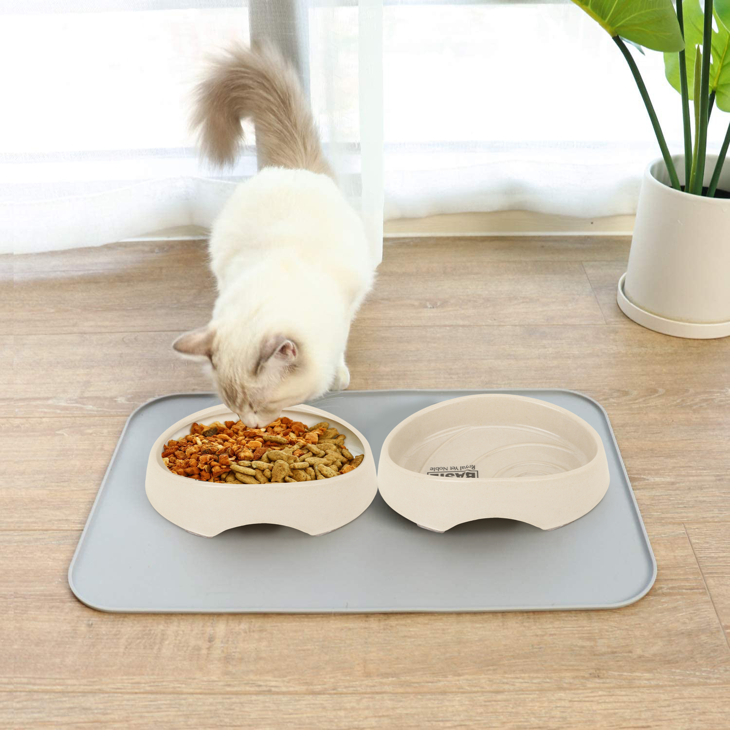 BASIL Bamboo Bowl for Cats
