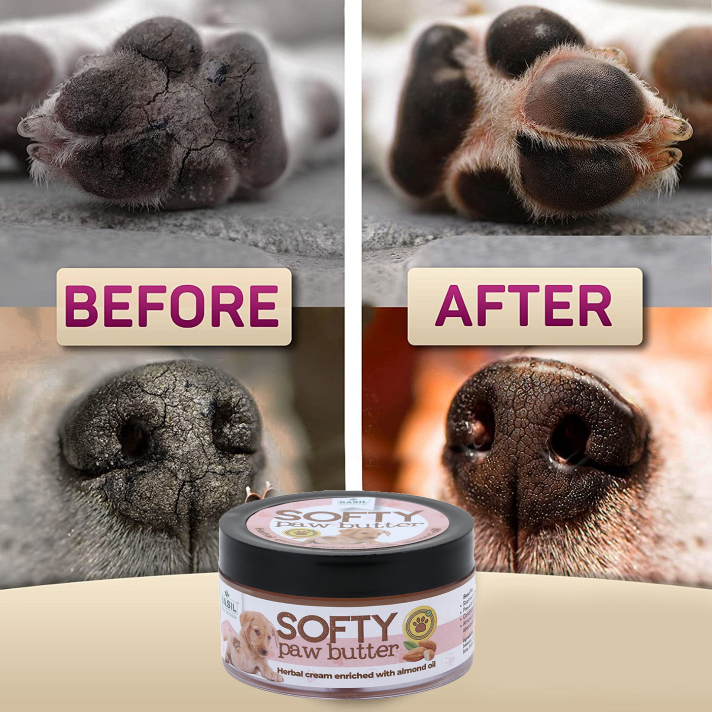 BASIL Softy Paw Butter for Dogs & Cats