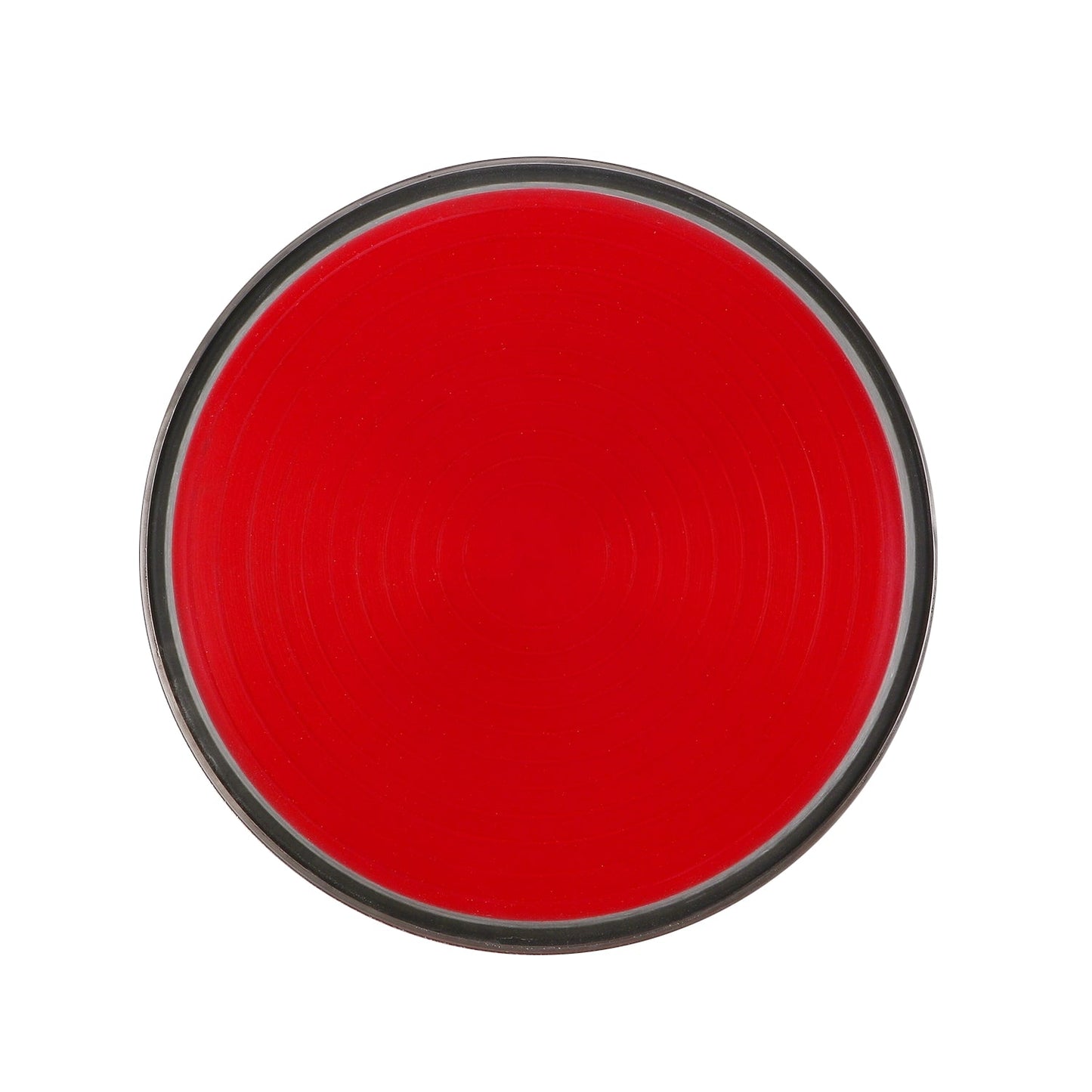 BASIL Heavy Dish Anti-Skid Steel Pet Feeding Bowls with Silicon Bottom