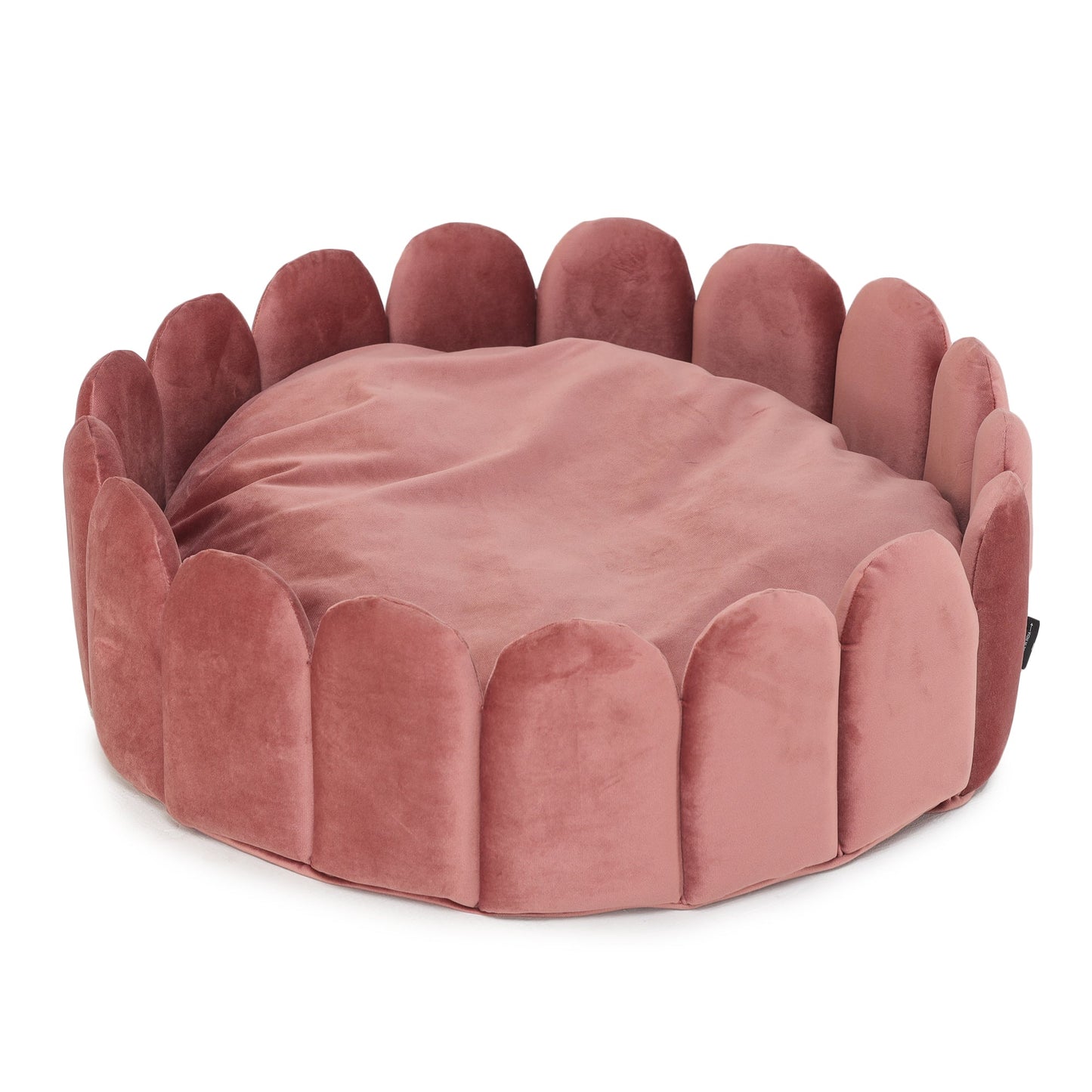 Velvet Fenced Dog Bed