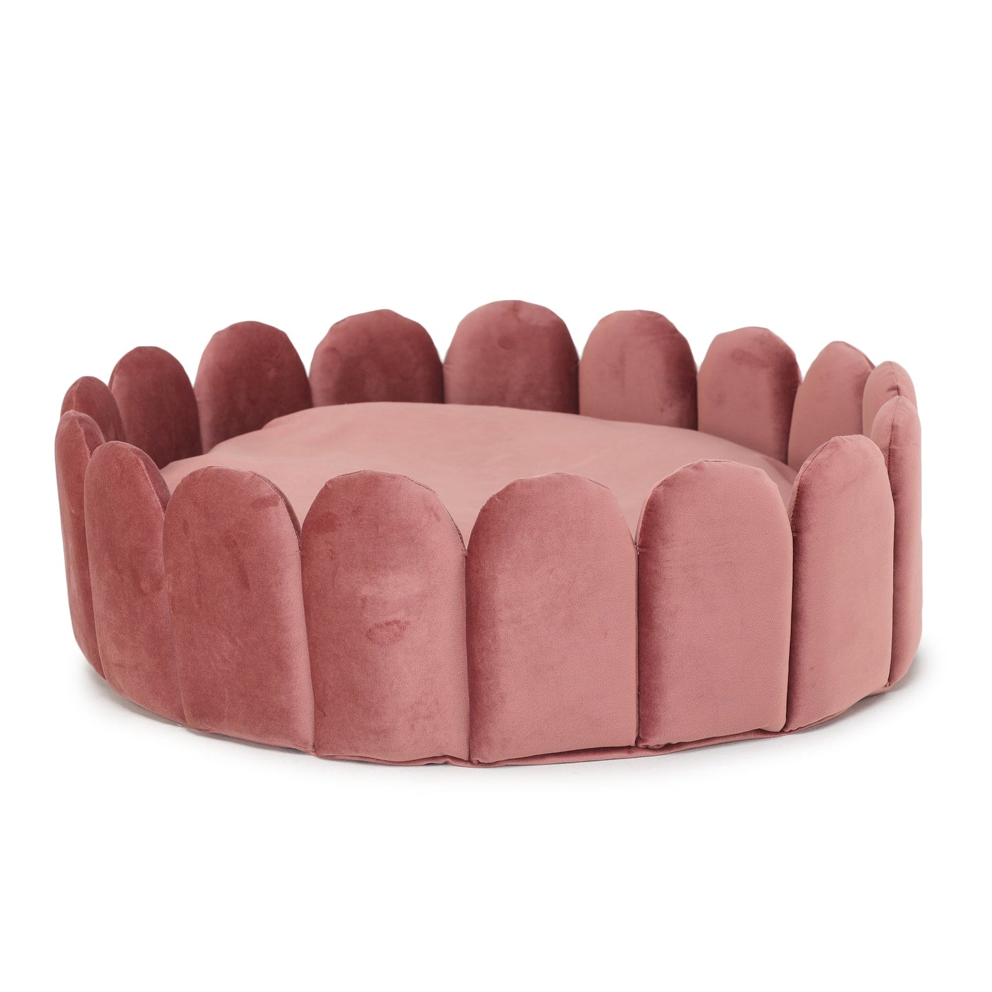 Velvet Fenced Dog Bed