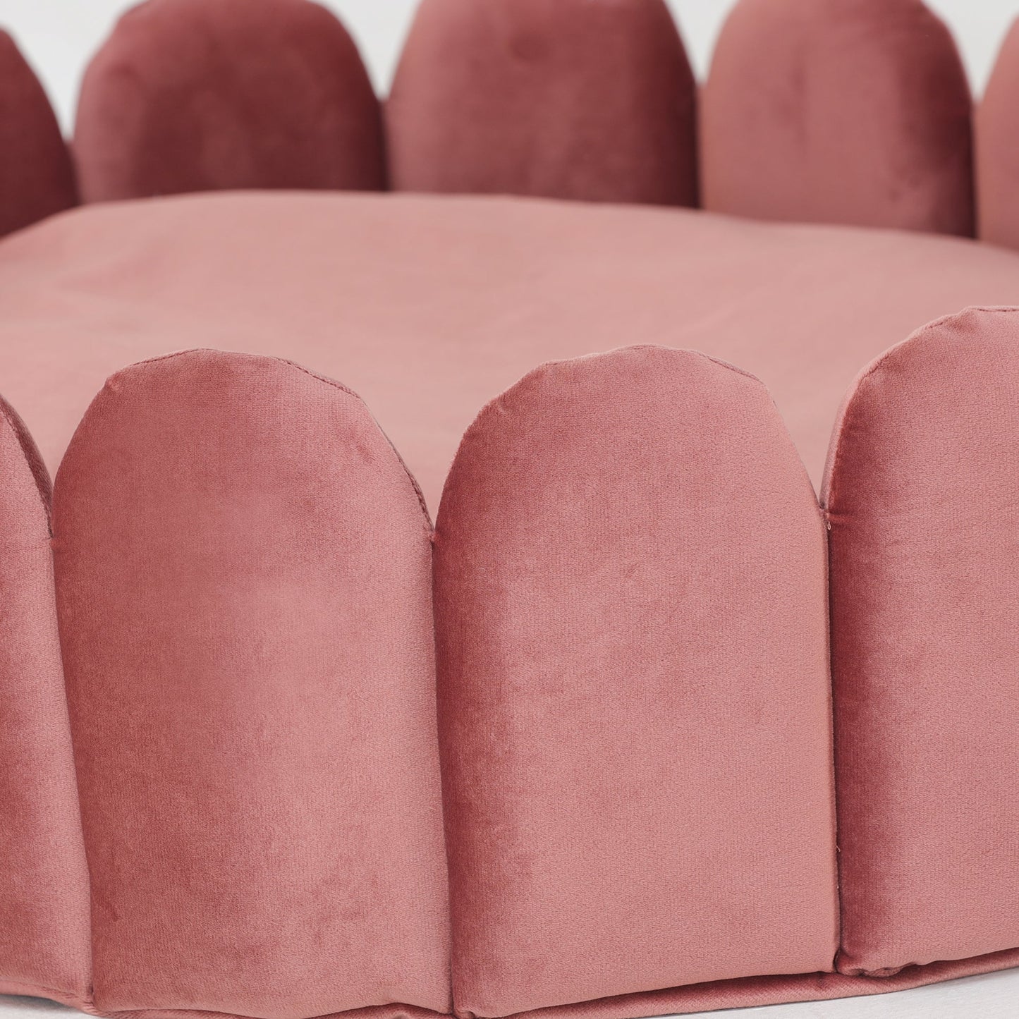 Velvet Fenced Dog Bed