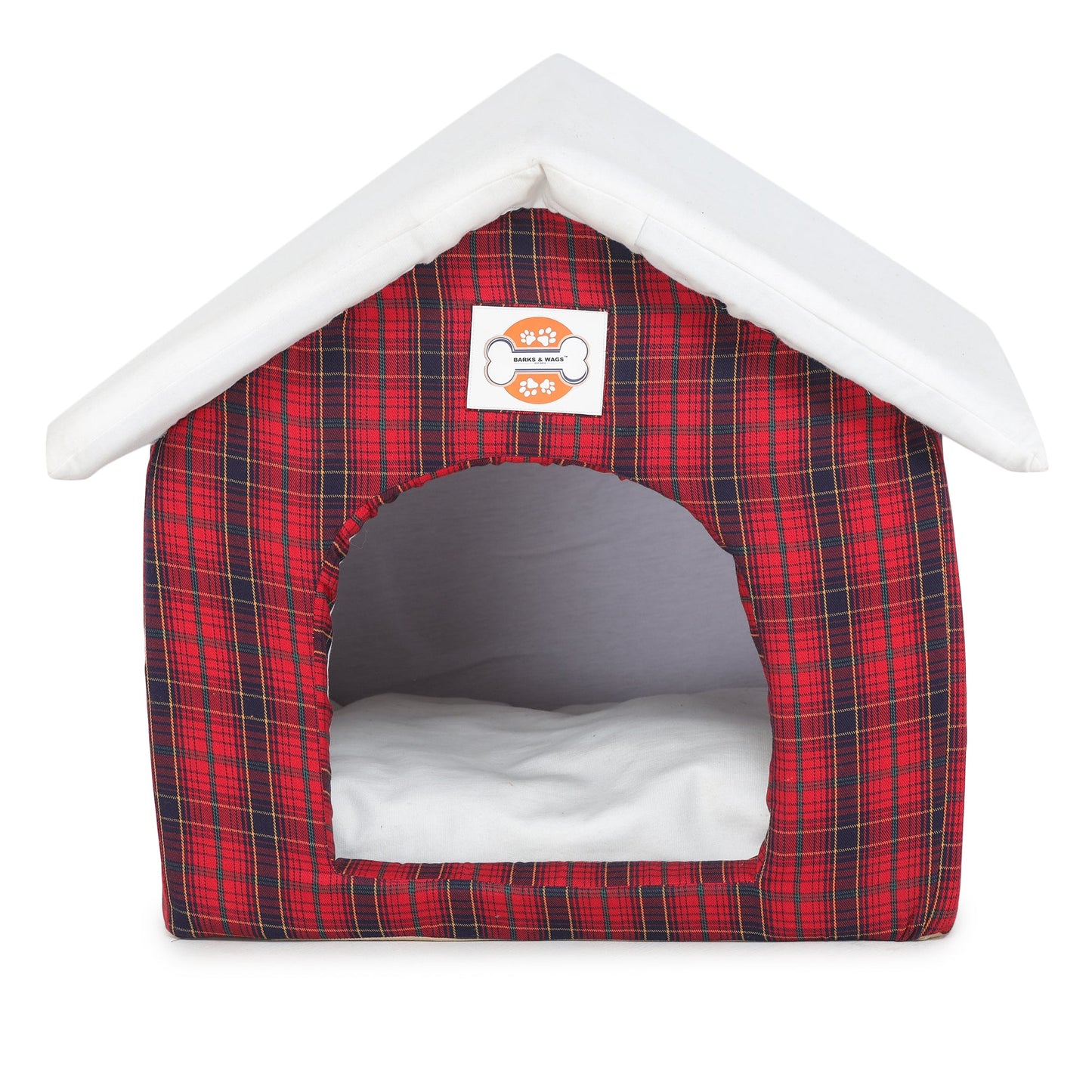 Plaid Dog Hut