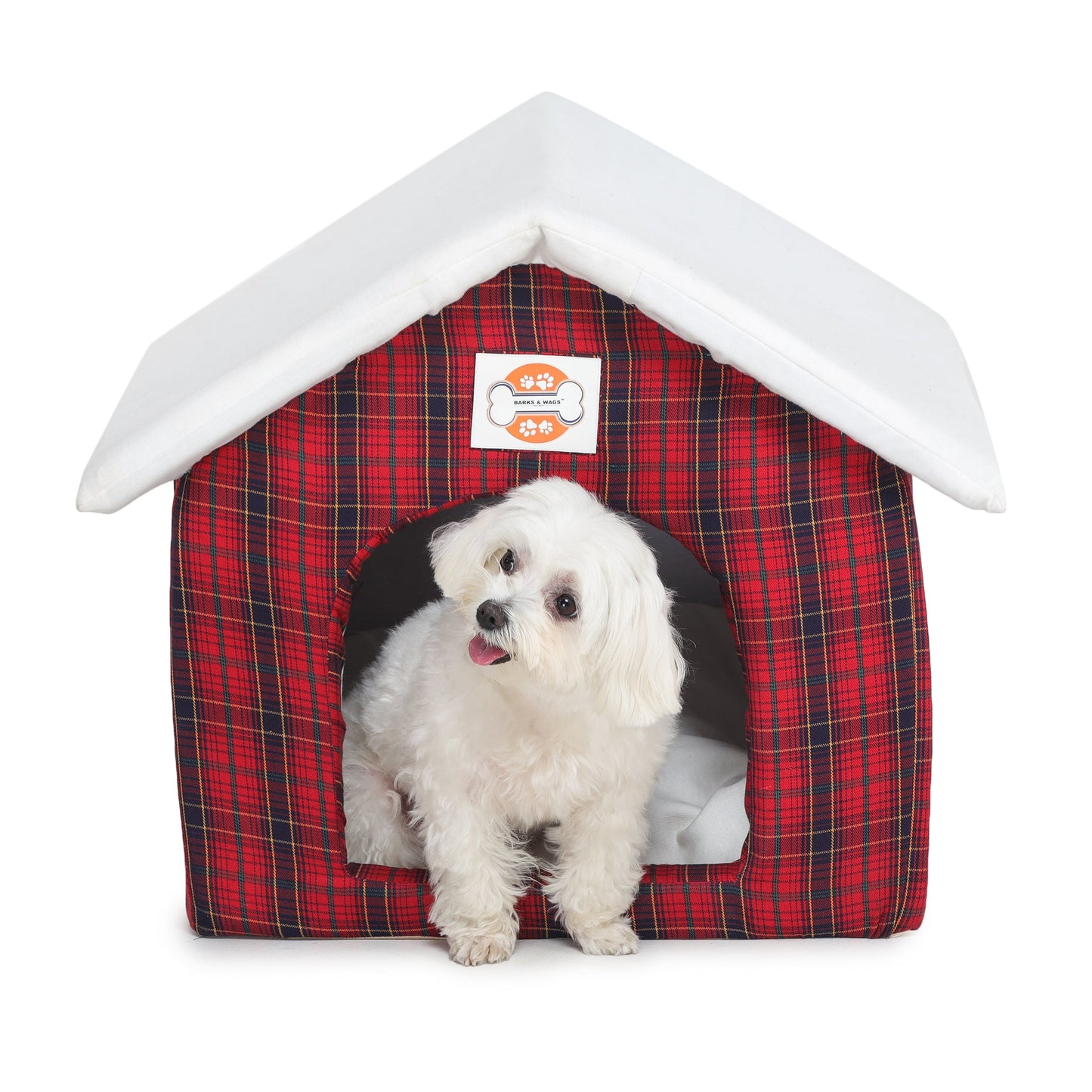 Plaid Dog Hut
