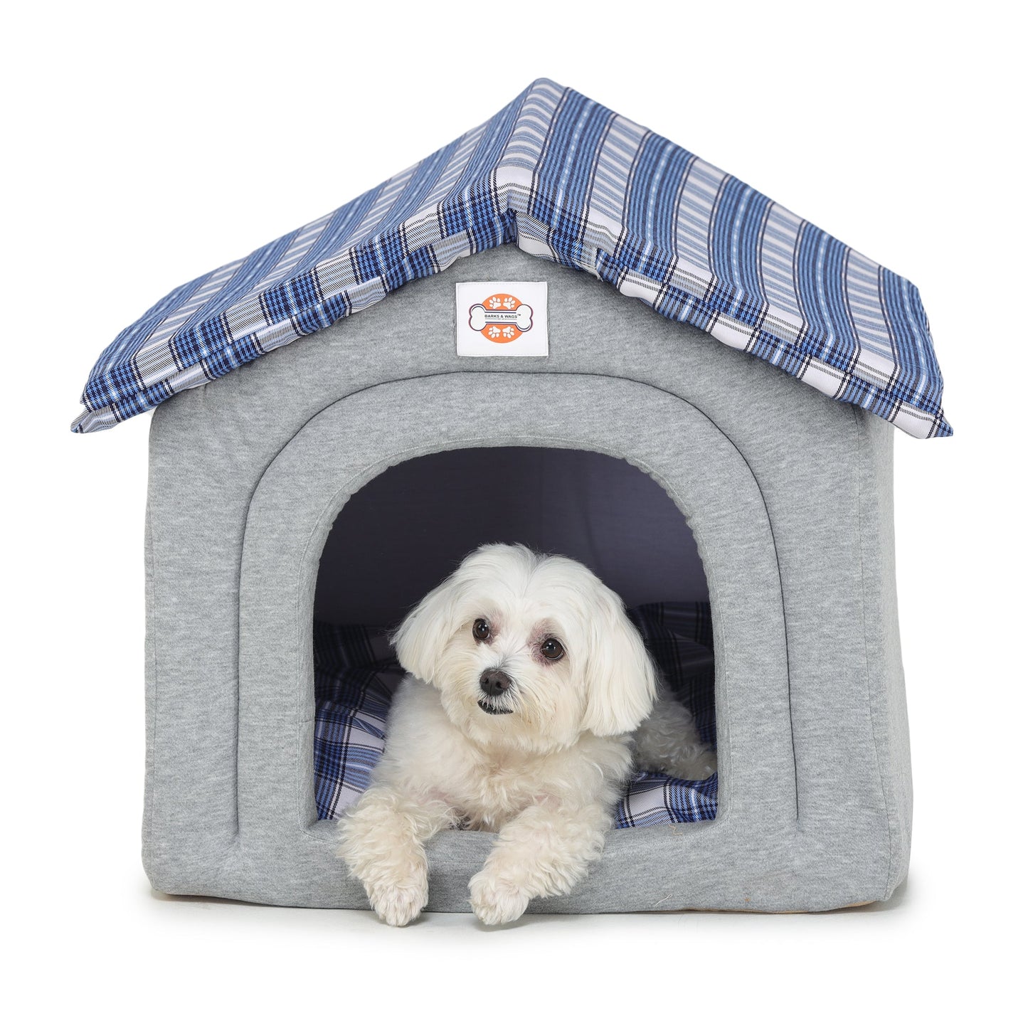 Plaid Dog Hut