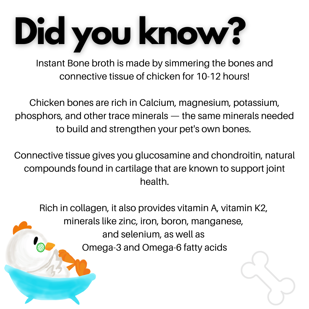 The Super Monster Club ( 800g of Fresh dog food  + 4 flavours of Instant Bone Broth)