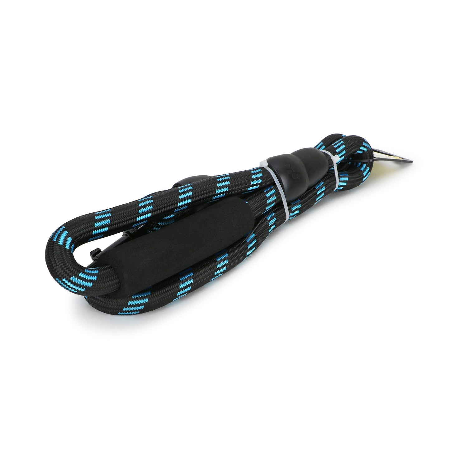 BASIL Reflective Rope Leash for Dogs & Puppies, 4 Feet (Black & Blue)