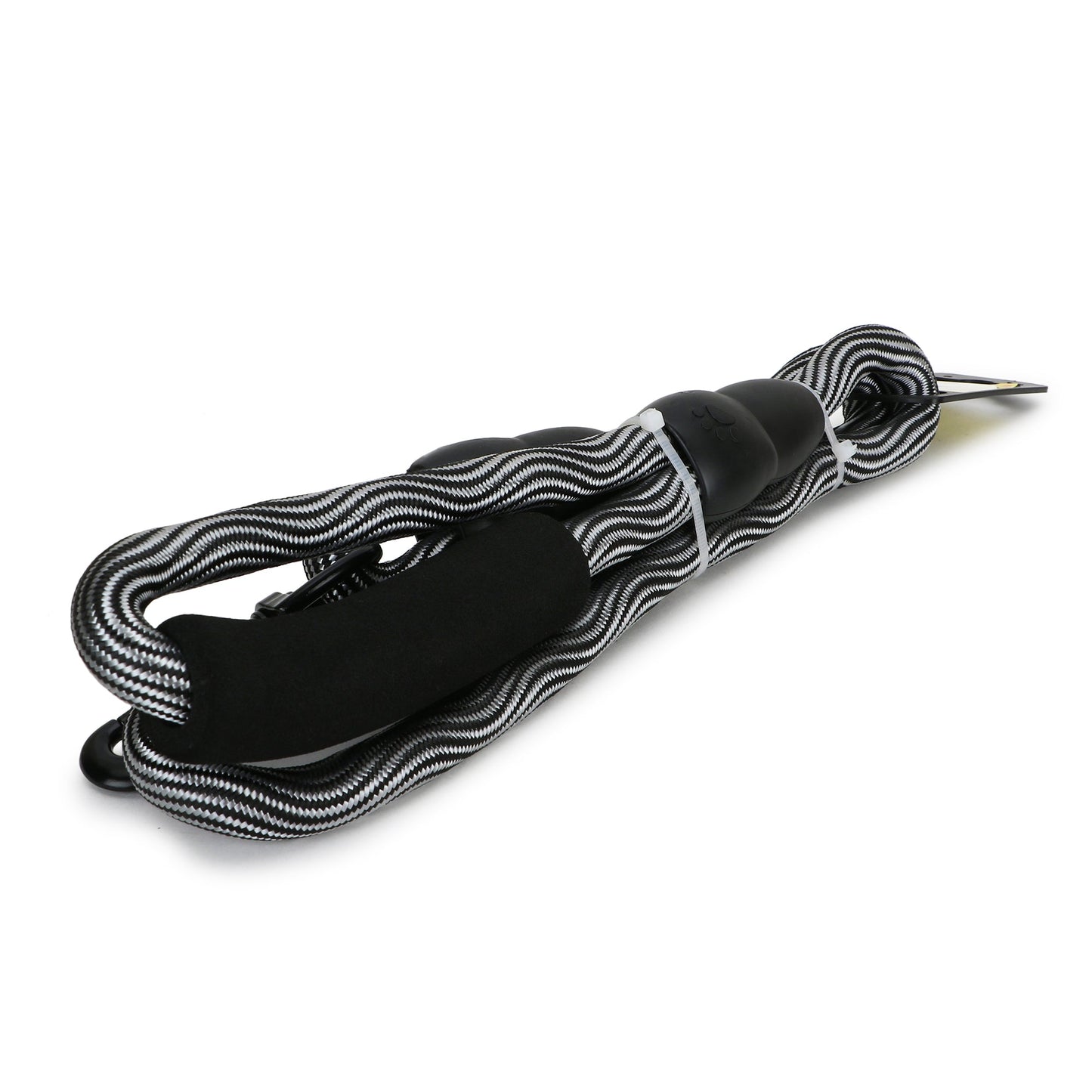 BASIL High Reflective Rope Leash for Dogs, 4 Feet (Black & Gray)
