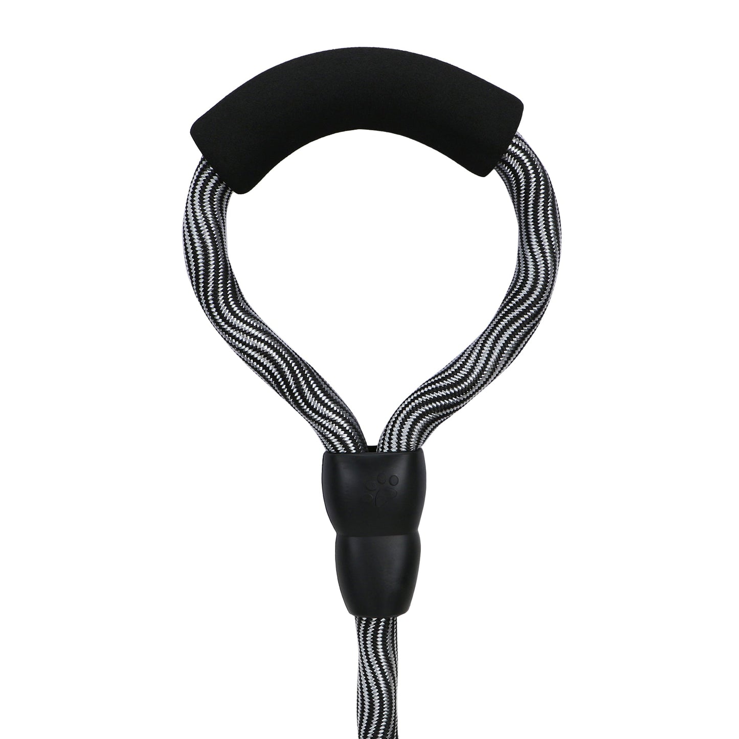 BASIL High Reflective Rope Leash for Dogs, 4 Feet (Black & Gray)