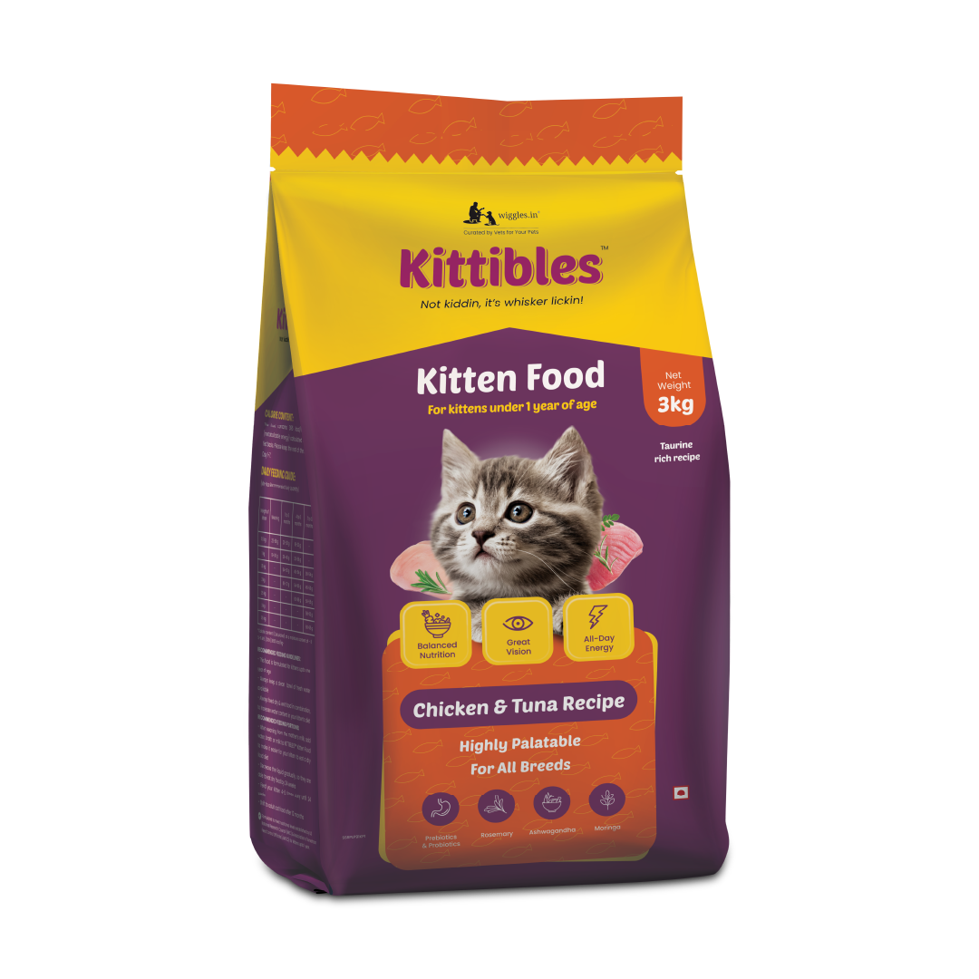 Kittibles Kitten Dry Cat Food - Tuna Fish, Ashwagandha
