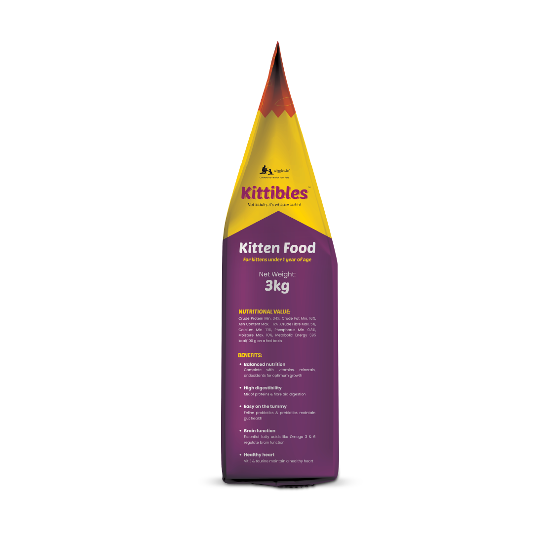 Kittibles Kitten Dry Cat Food - Tuna Fish, Ashwagandha