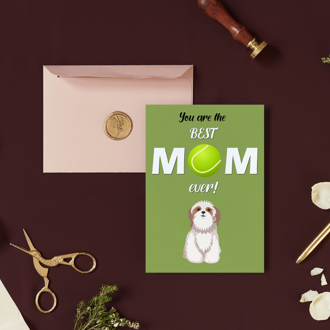 Best Mom Ever Greeting Card - PawLaLand
