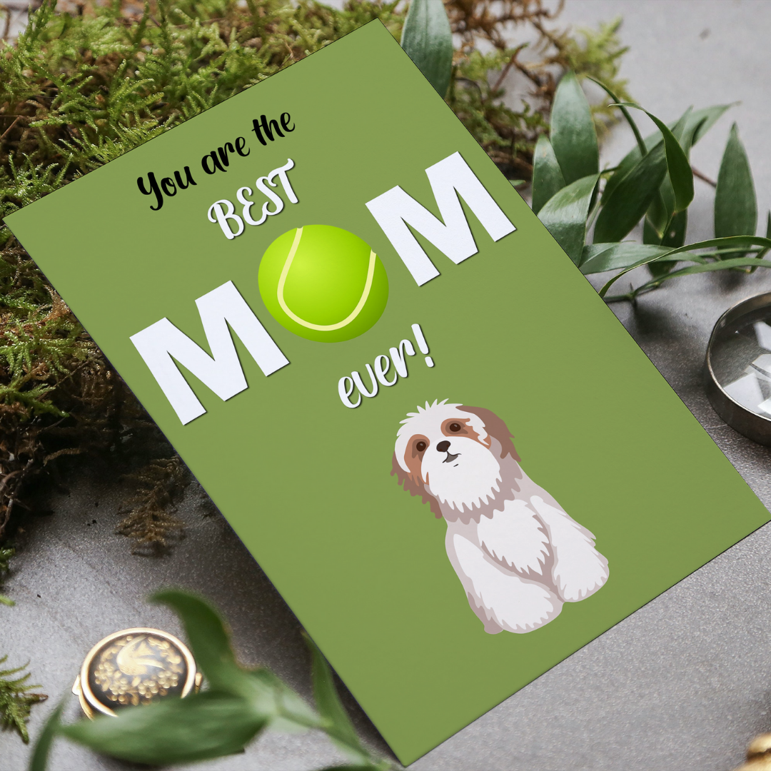 Best Mom Ever Greeting Card - PawLaLand