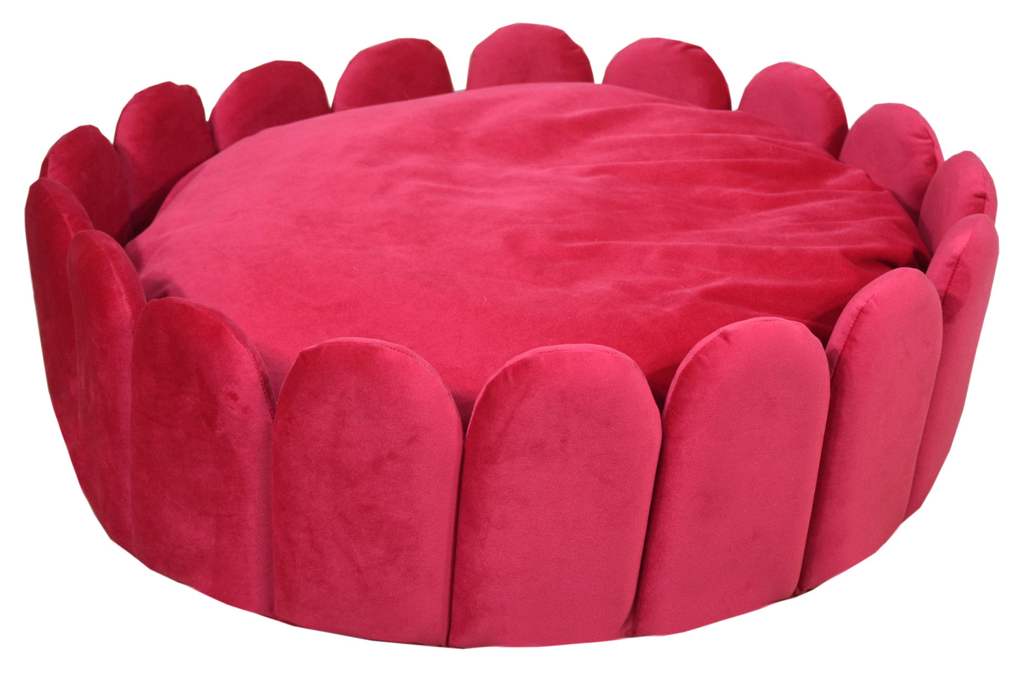 Velvet Fenced Dog Bed