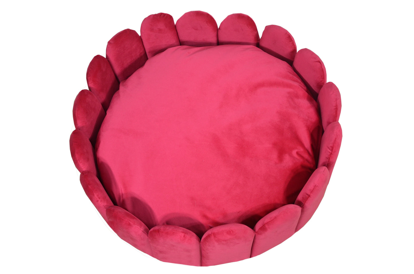 Velvet Fenced Dog Bed