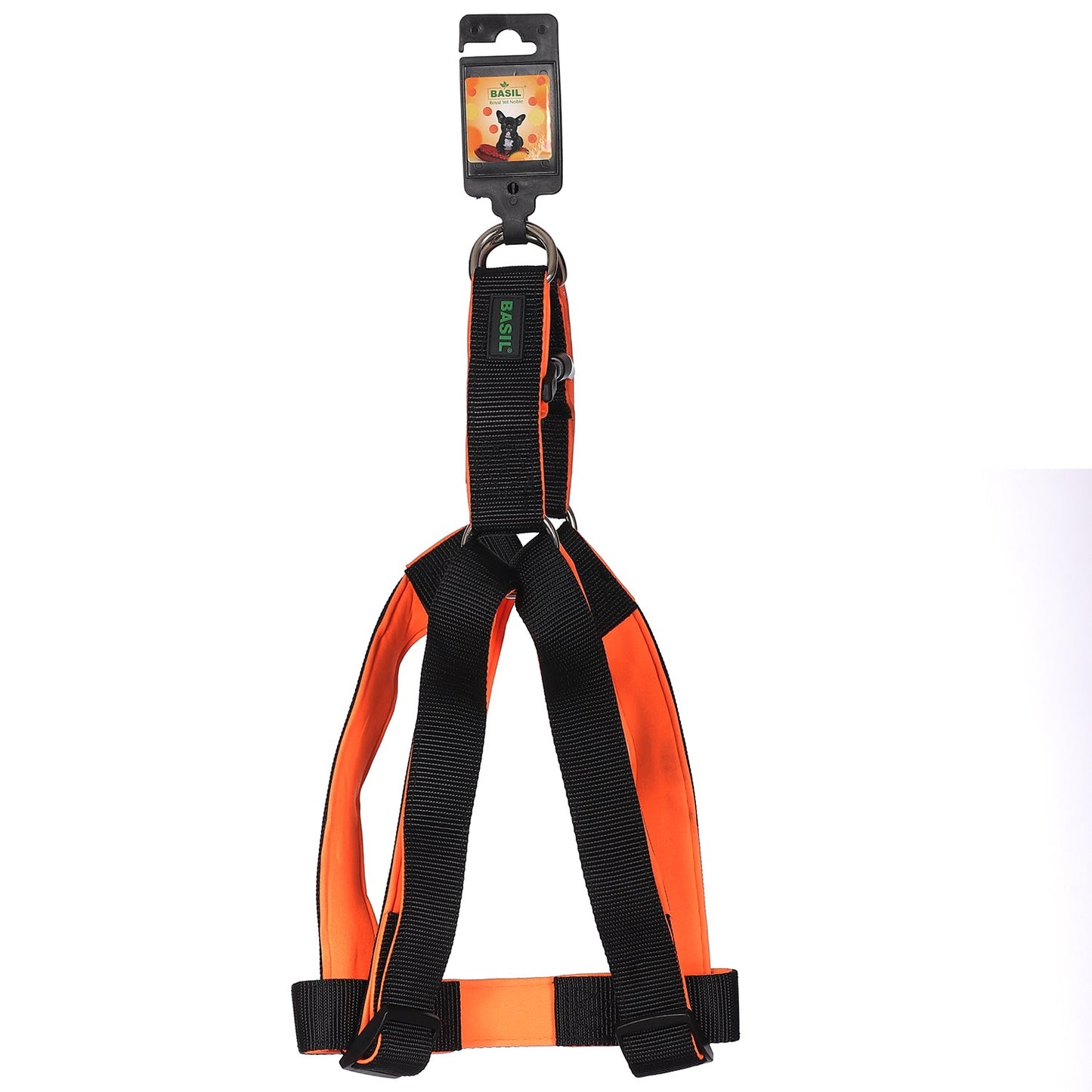 BASIL Padded Adjustable Harness for Dogs & Puppies (Black)
