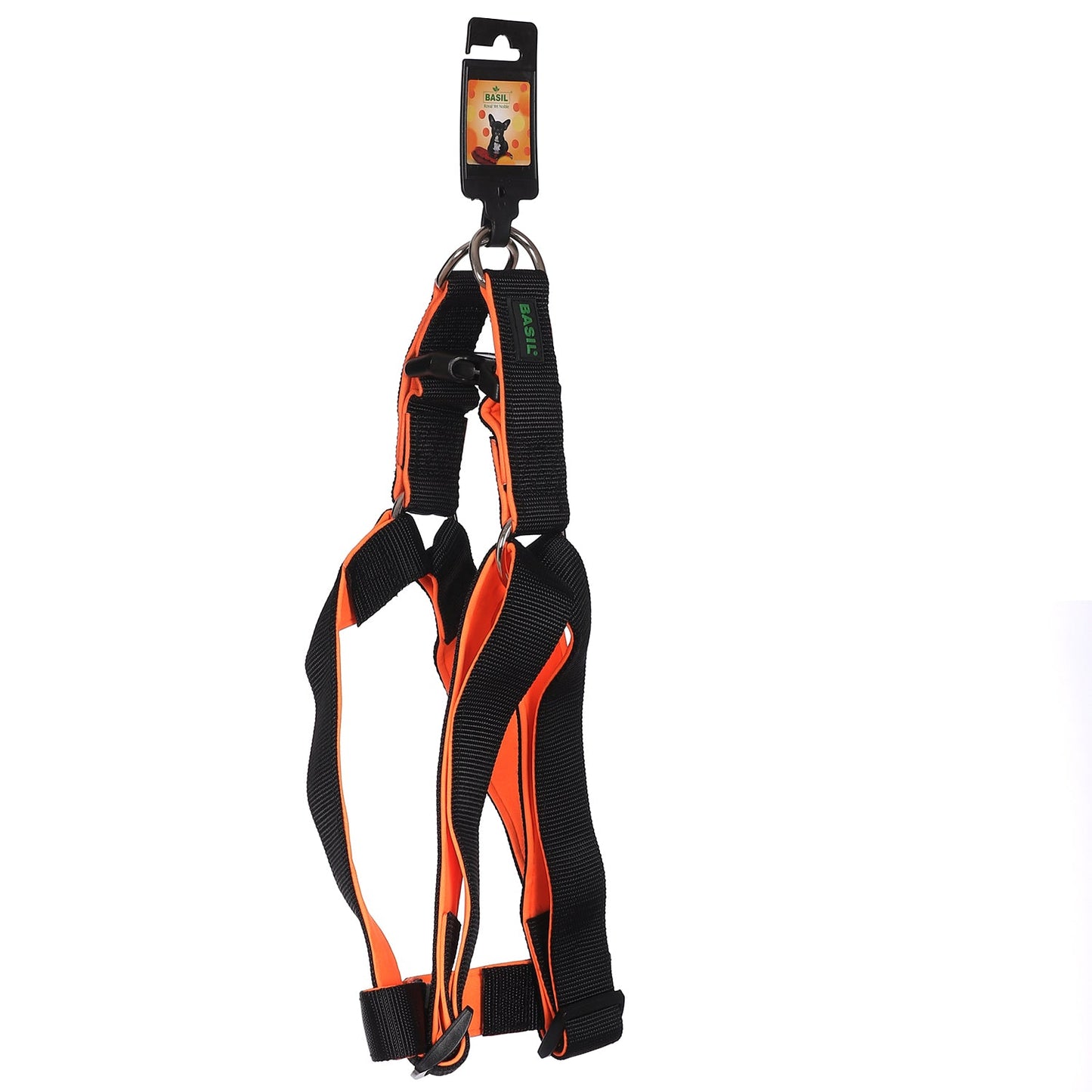 BASIL Padded Adjustable Harness for Dogs & Puppies (Black)