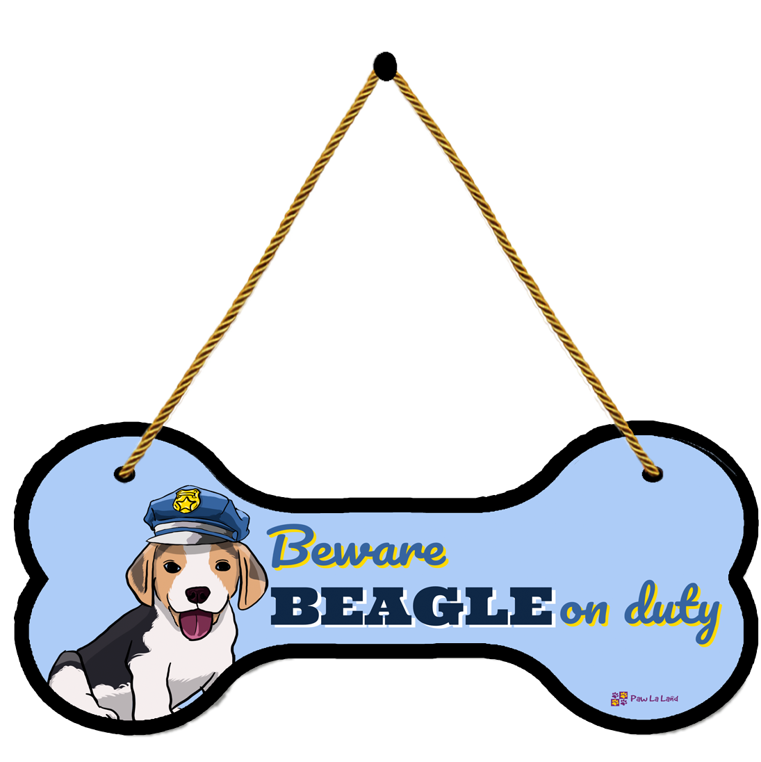Beware! Beagle on Duty Wall/Door Hanging