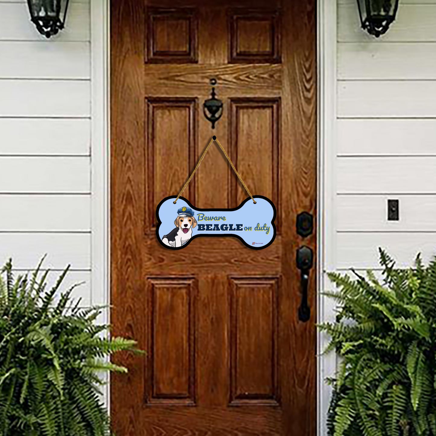 Beware! Beagle on Duty Wall/Door Hanging