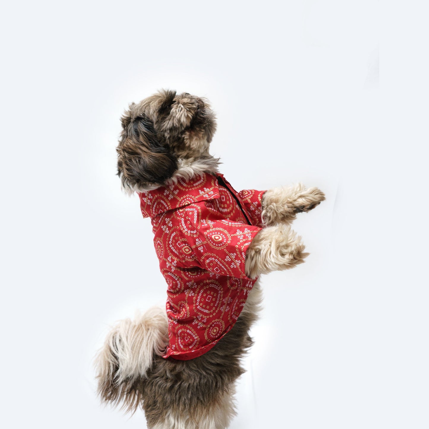 Bandhej Shirt: Red