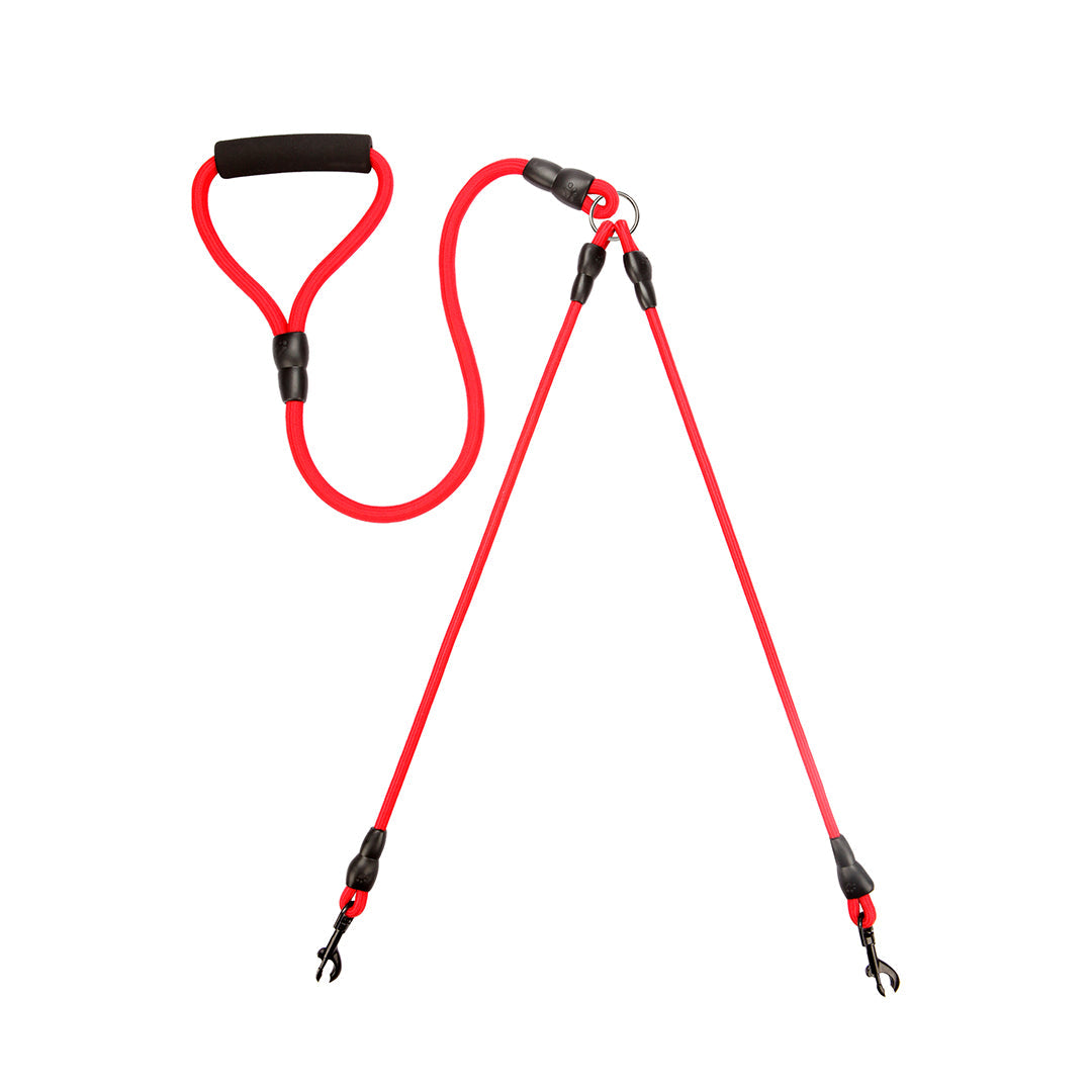 Dual leash Red