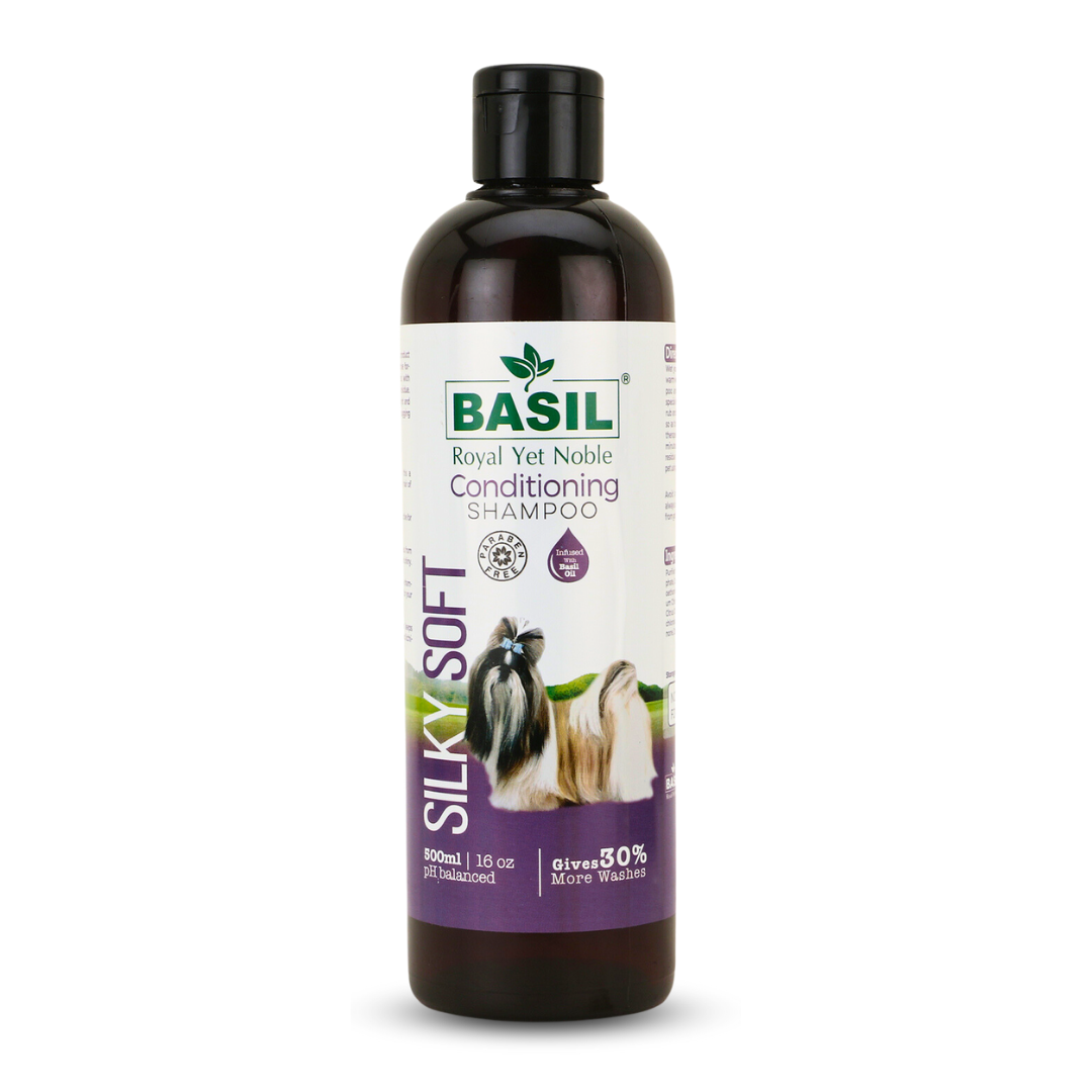 BASIL Silky Soft Conditioning Shampoo for Dogs and Puppies