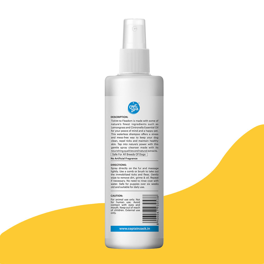 Tick’et To Fleadom Waterless Shampoo 250ml