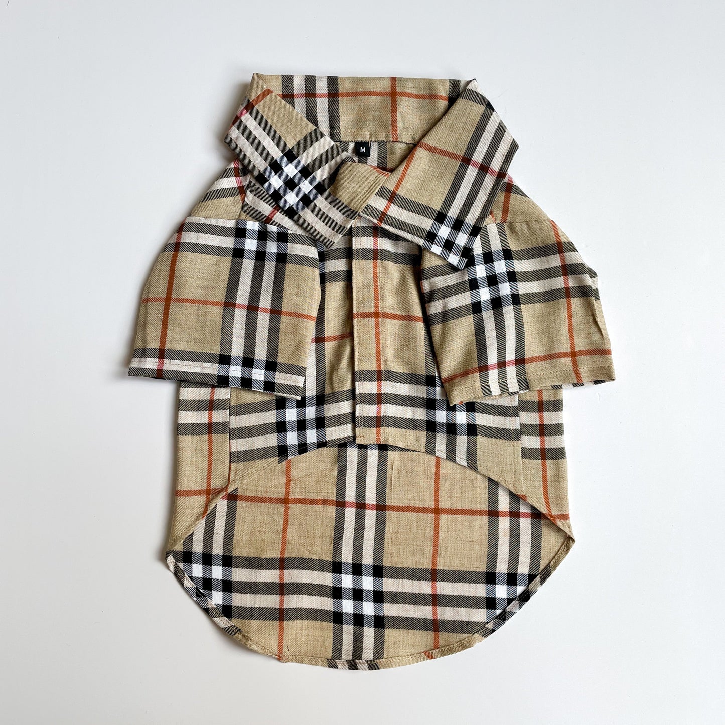 Beige Checks Shirt/Sando