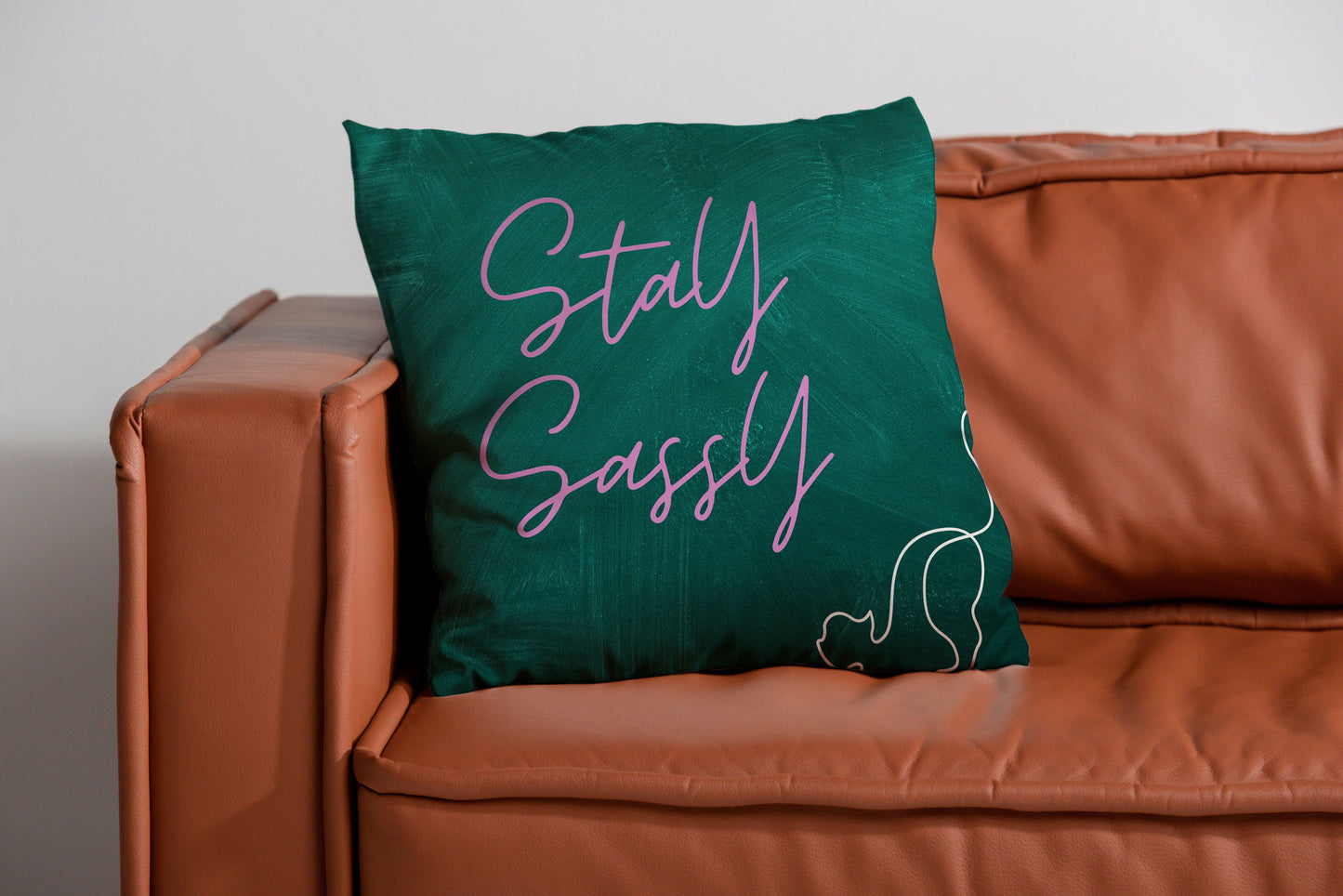 Sassy Cat Cushion Cover