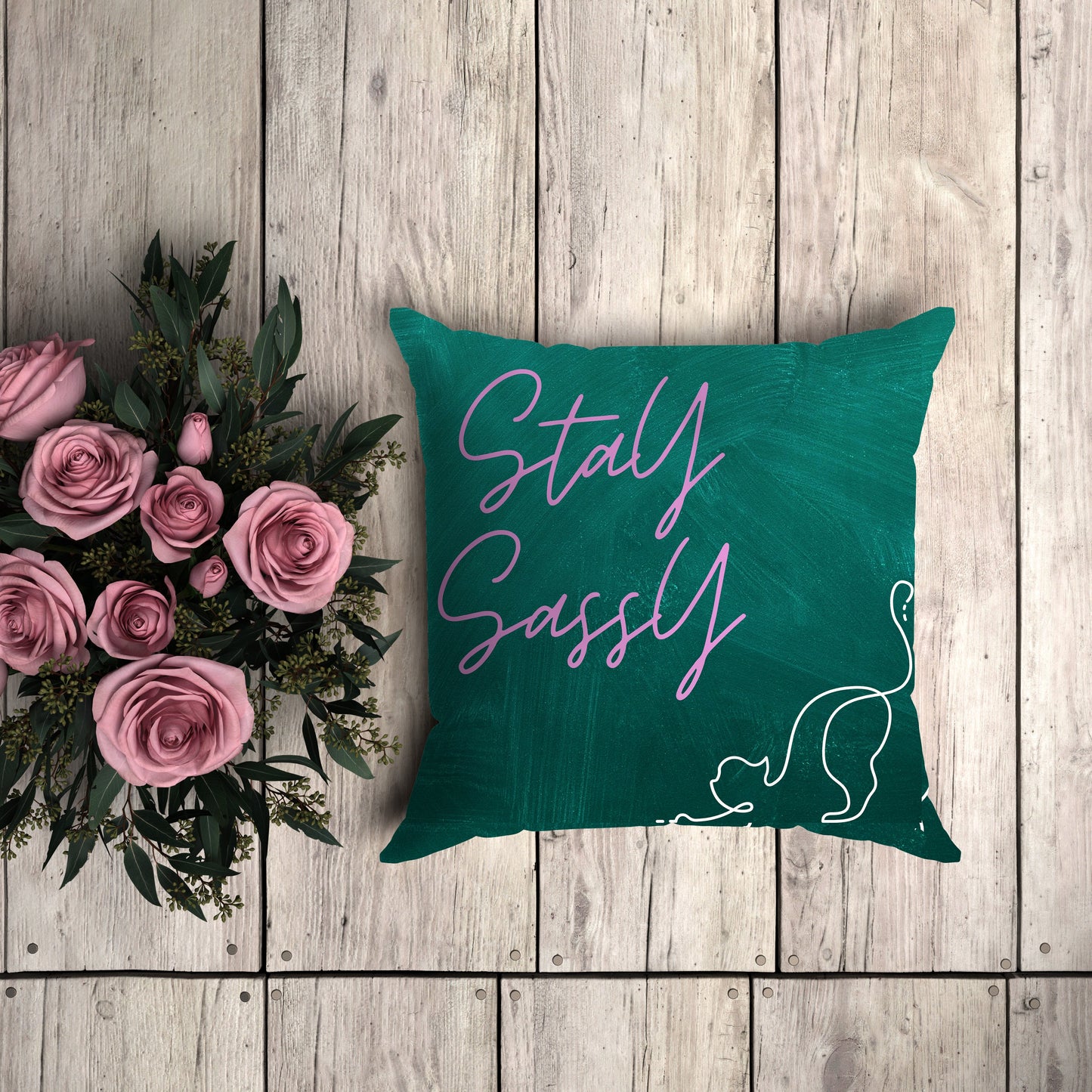 Sassy Cat Cushion Cover
