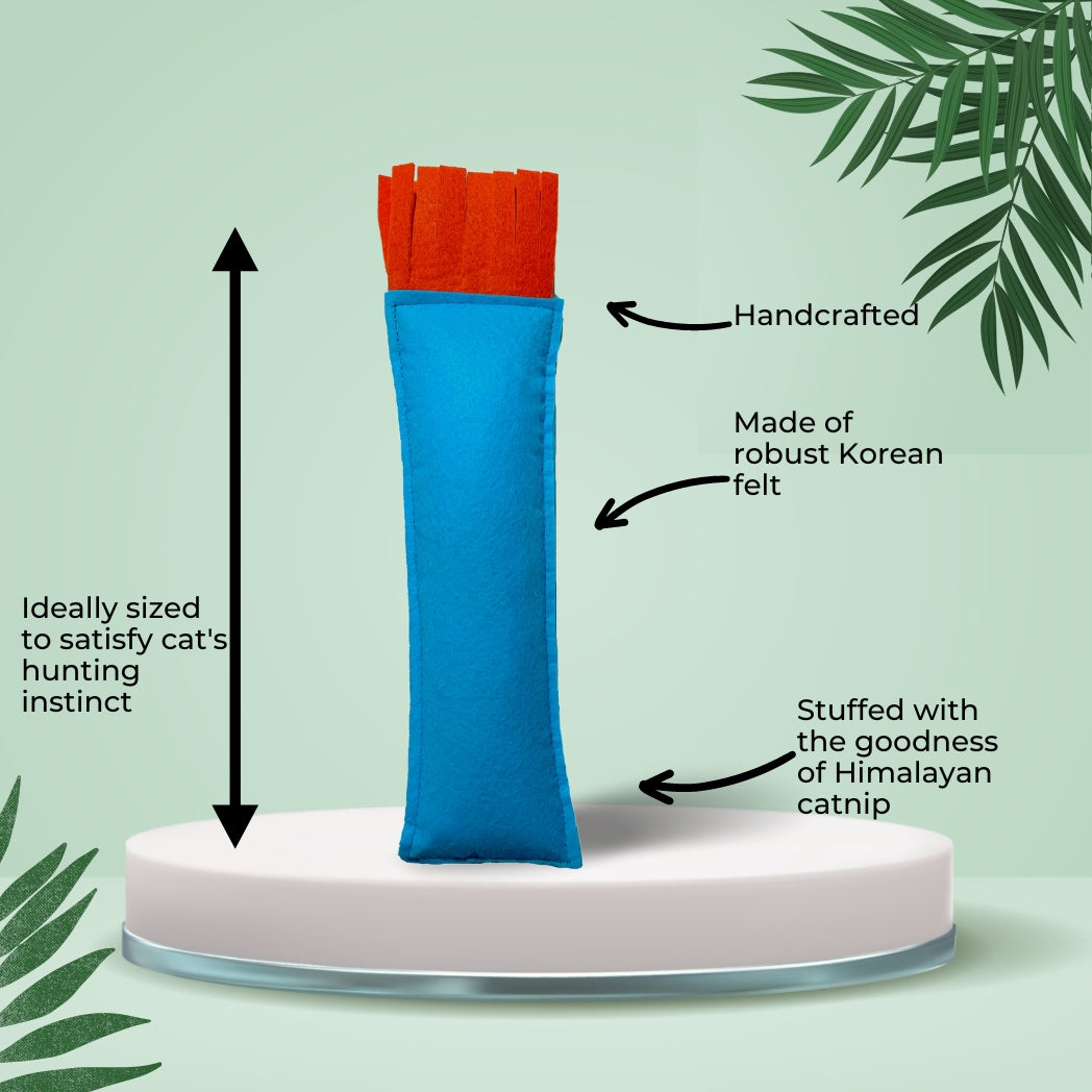 HRIKU Catnip Kicker Toy (Blue)