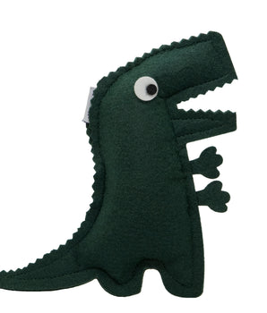 HRIKU BHEEMSARAT (Dinosaur) Catnip Toy for Cats. (Dark Green)