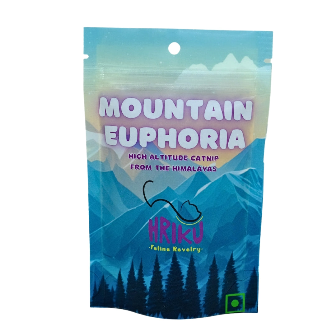 HRIKU Mountain Euphoria - Naturally Grown High Altitude Himalayan Catnip Treat for Cats - 25 gm