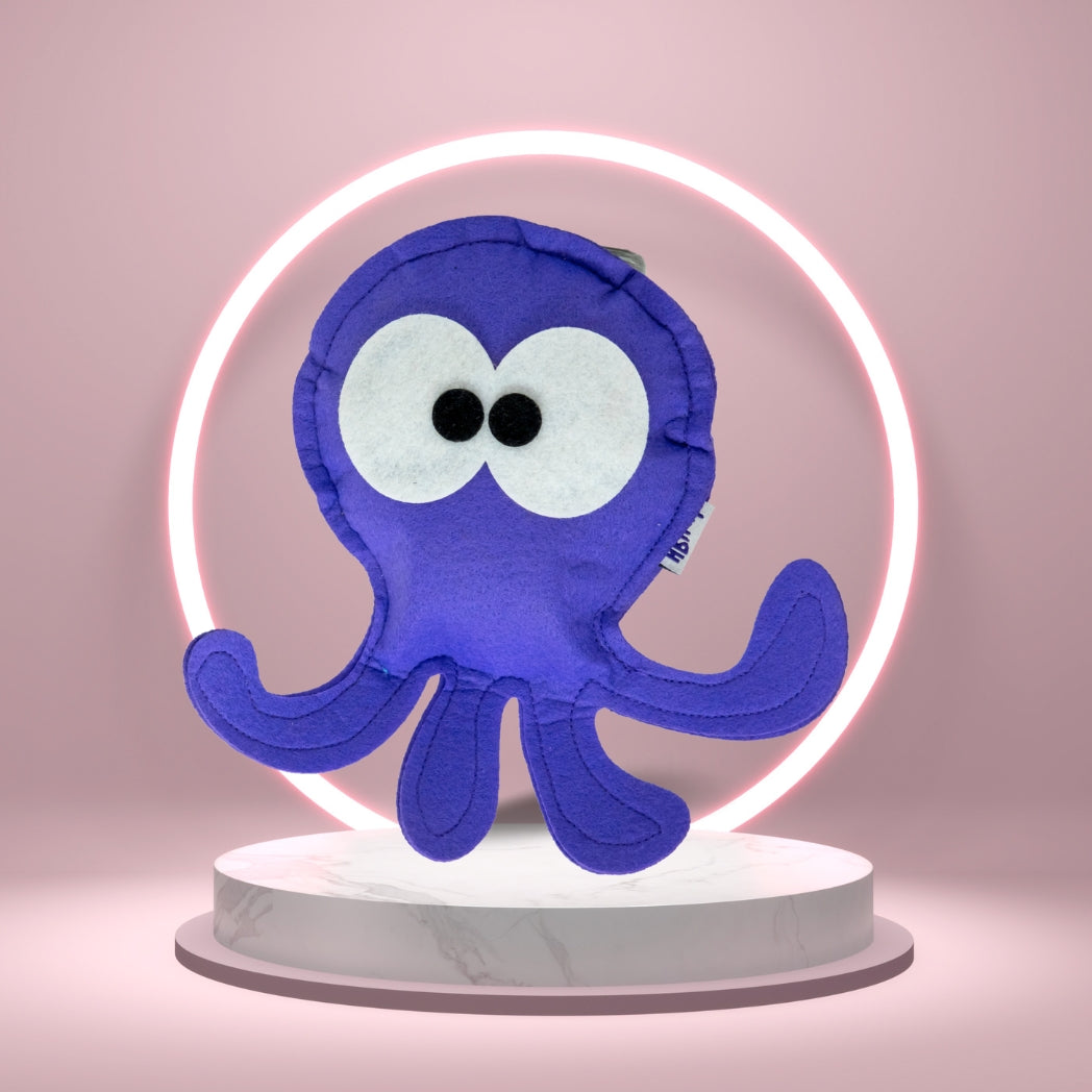 HRIKU ASHTBAHU (Octopus) Catnip Toy for Cats. (Purple)