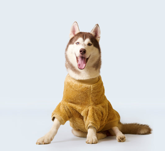 Pet snugs Camel Furry Sweater - Camel