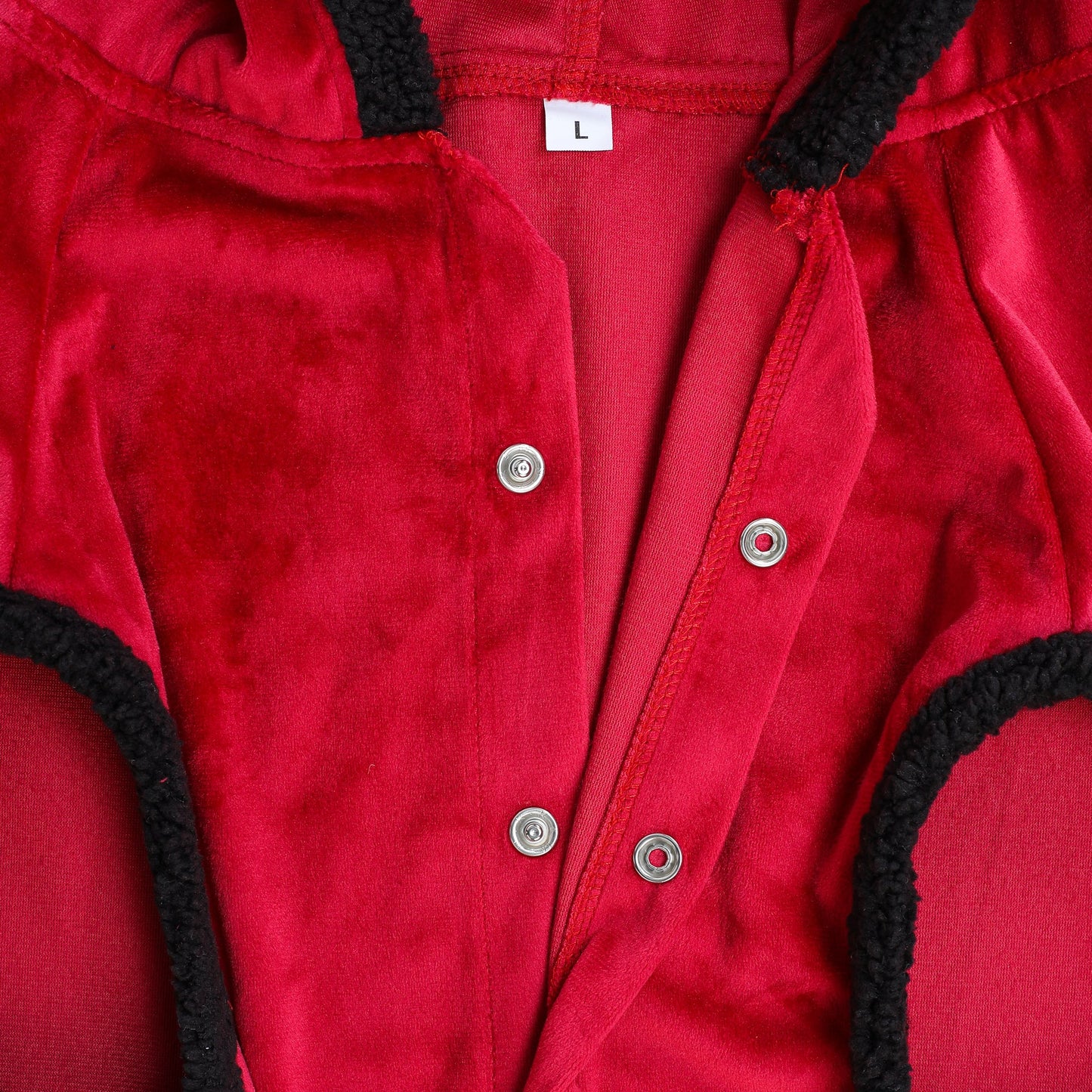 Dog Hoodie (Red Velvet  With Fur)