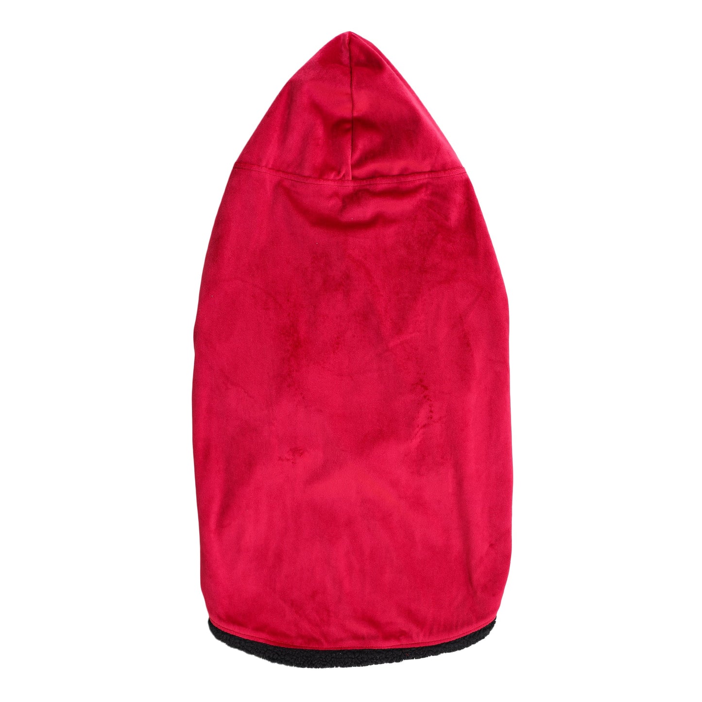 Dog Hoodie (Red Velvet  With Fur)