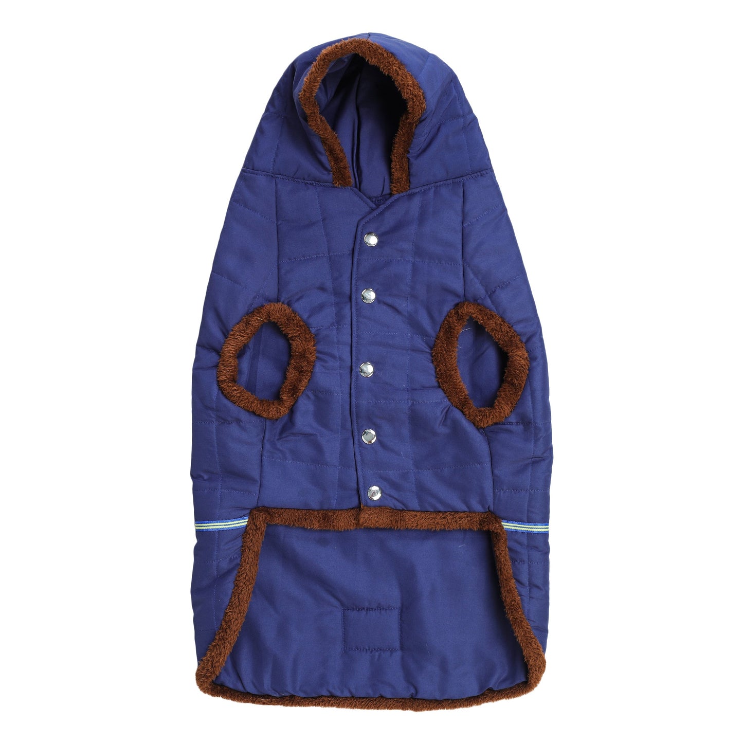 Navy Blue Fur Dog Jacket