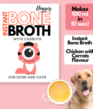 Instant Bone Broth - Chicken + Carrots (Pack of 50 sachets) (Make 100ml Bone Broth with each sachet)